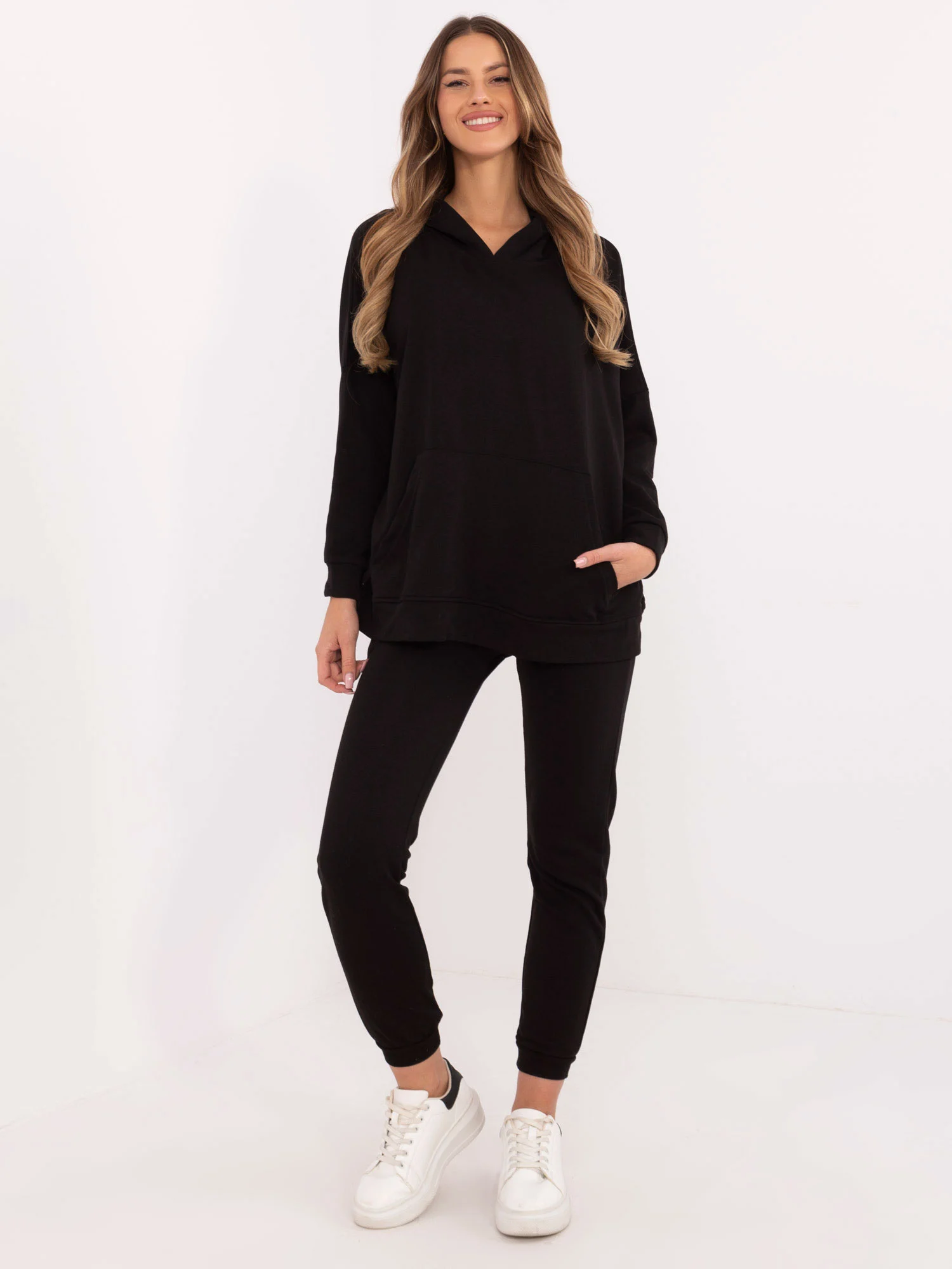 Compleu Dama Maneca lunga, Mansete elastice, My Red Lips, Negru Casual - imagine 4