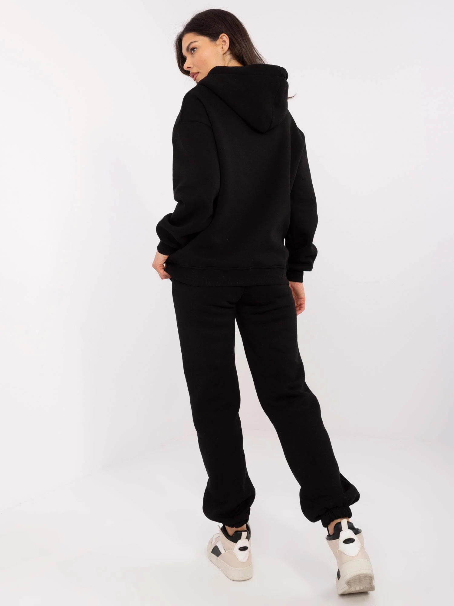 Compleu Dama Maneca lunga, Mansete elastice, Calimera, Negru Casual - imagine 5