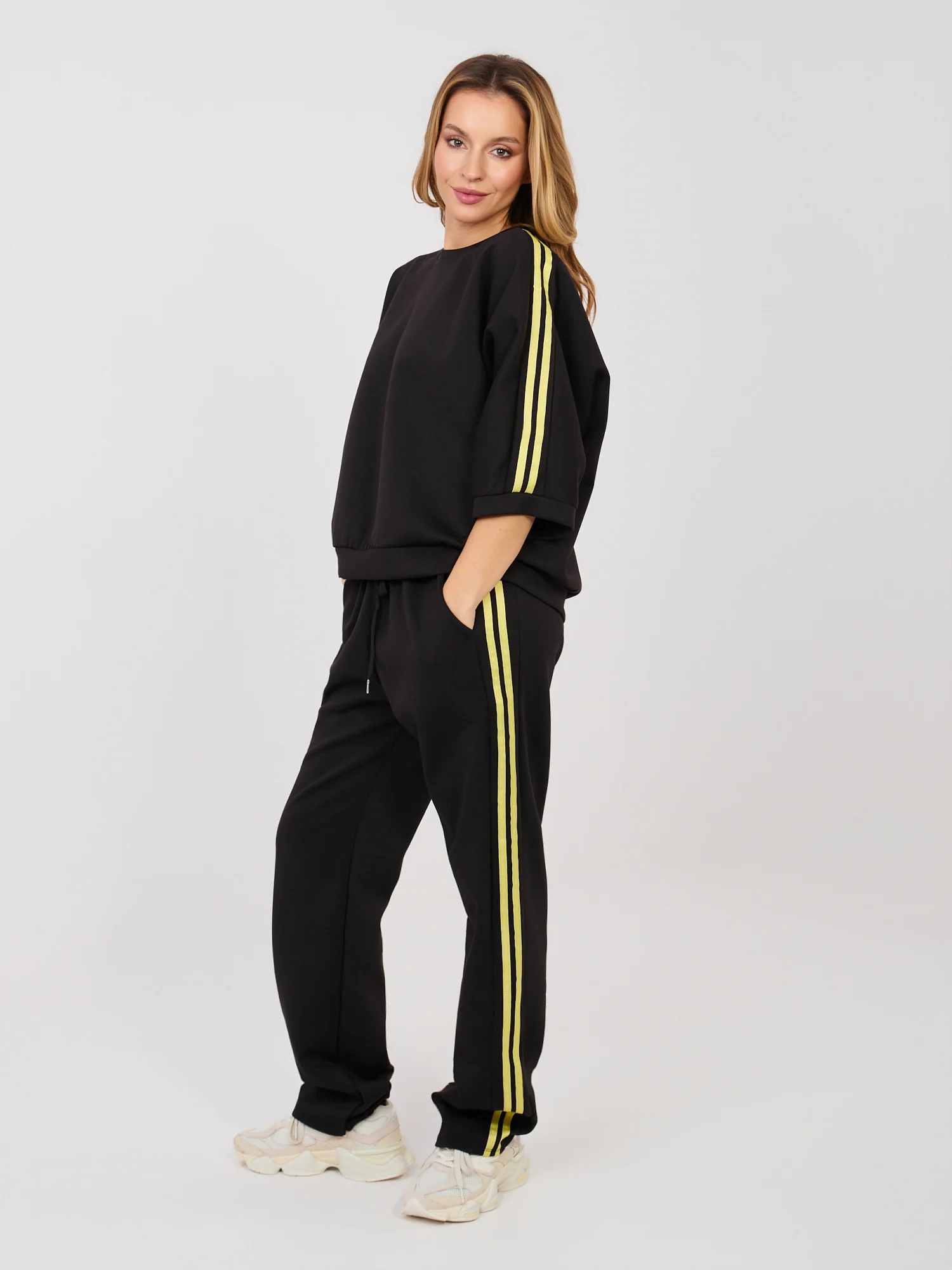 Compleu Dama Lunga, Dreapta, RUE PARIS, Negru Casual - imagine 2