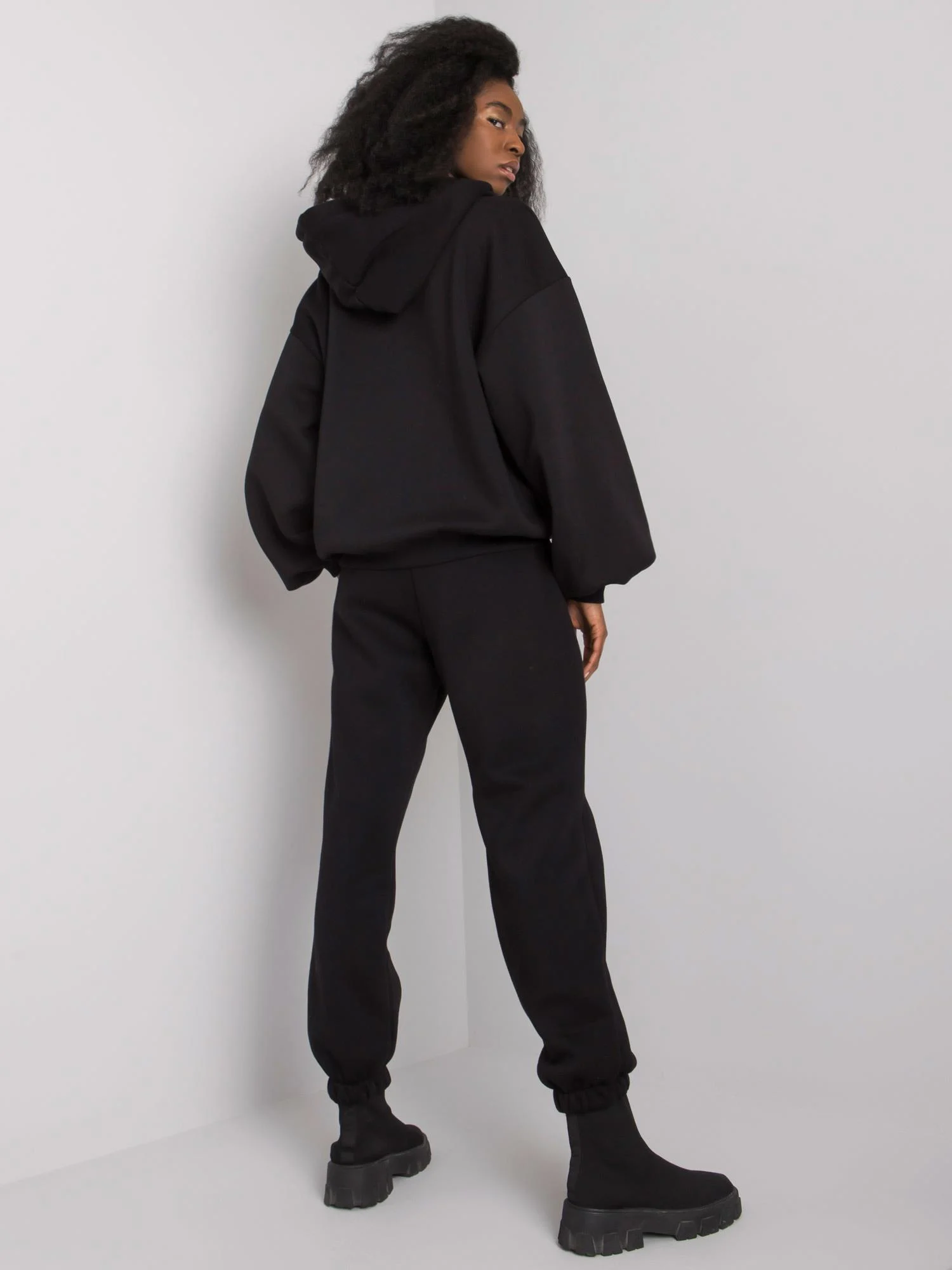 Compleu Dama Maneca lunga, Imprimat, RUE PARIS, Negru - Image 3