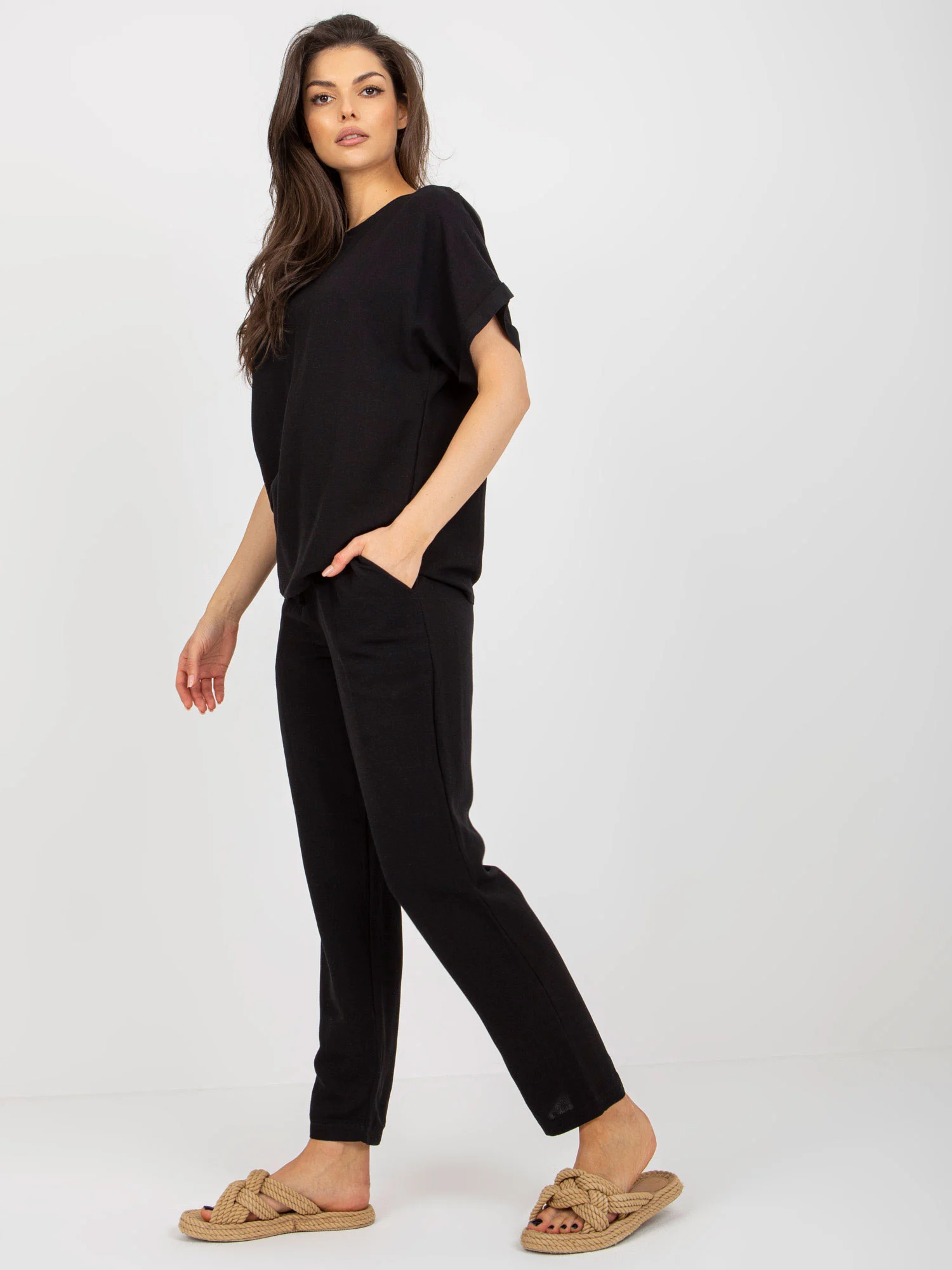Compleu Dama Mini, Boho, RUE PARIS, Negru - imagine 4
