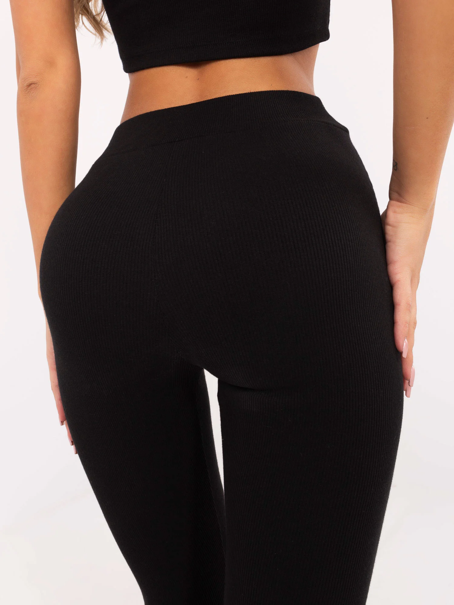 Compleu Dama Maneca lunga, Dungi, My Red Lips, Negru Casual - imagine 5