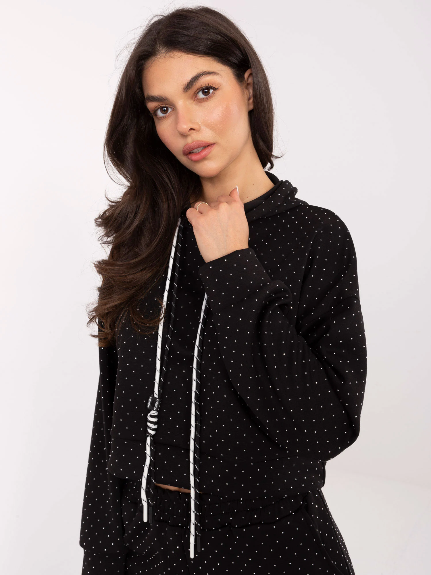 Compleu Dama Maneca lunga, Elegant, RUE PARIS, Negru Casual - imagine 4