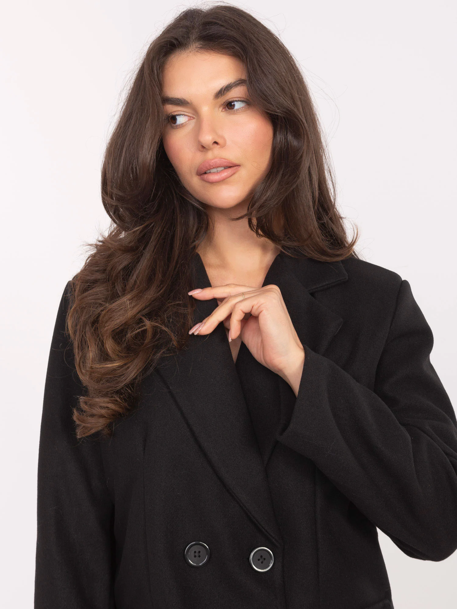 Jacheta Dama Mini, Elegant, RUE PARIS, Negru Eleganta Office - imagine 5