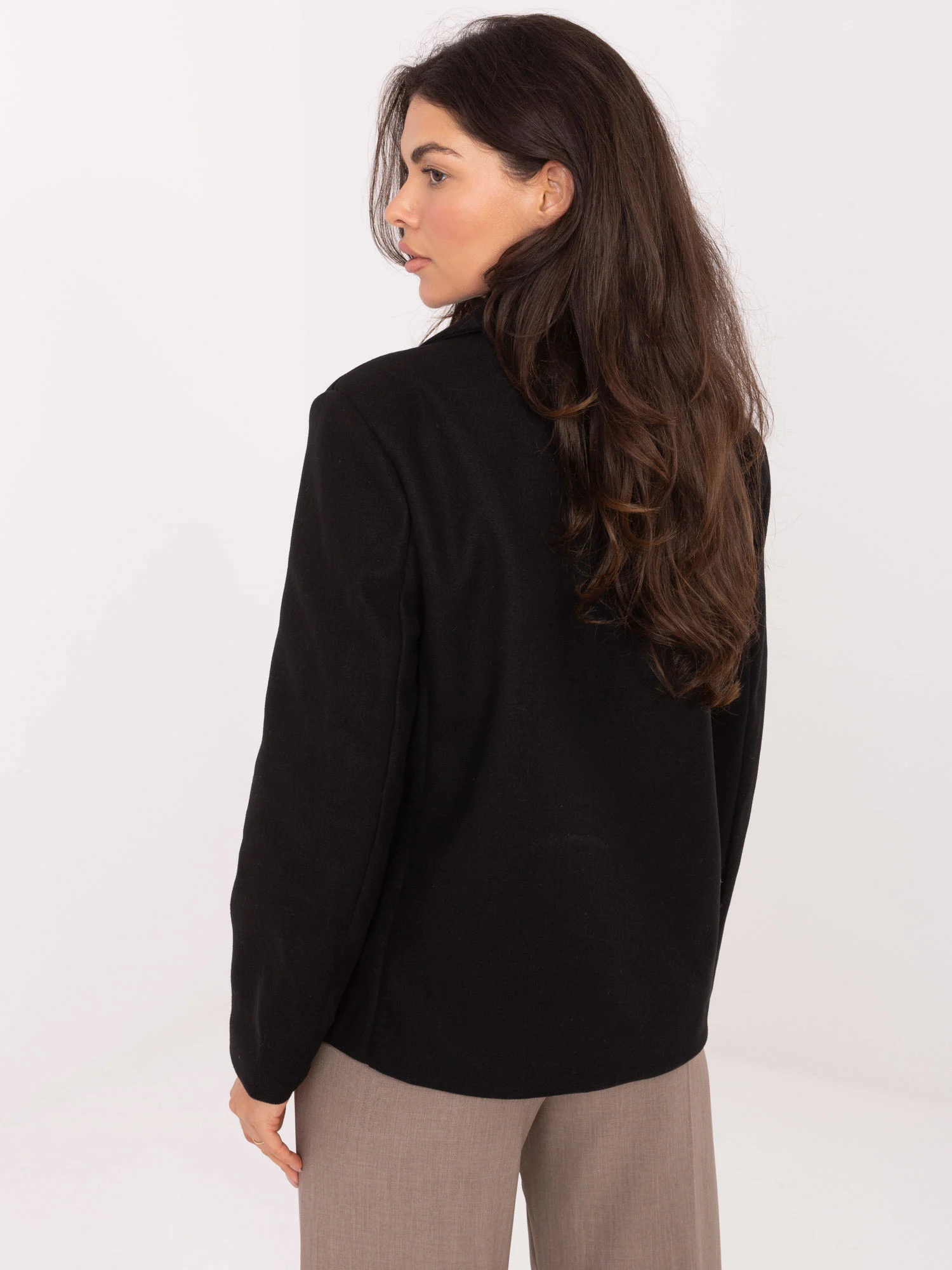 Jacheta Dama Mini, Elegant, RUE PARIS, Negru Eleganta Office - imagine 3