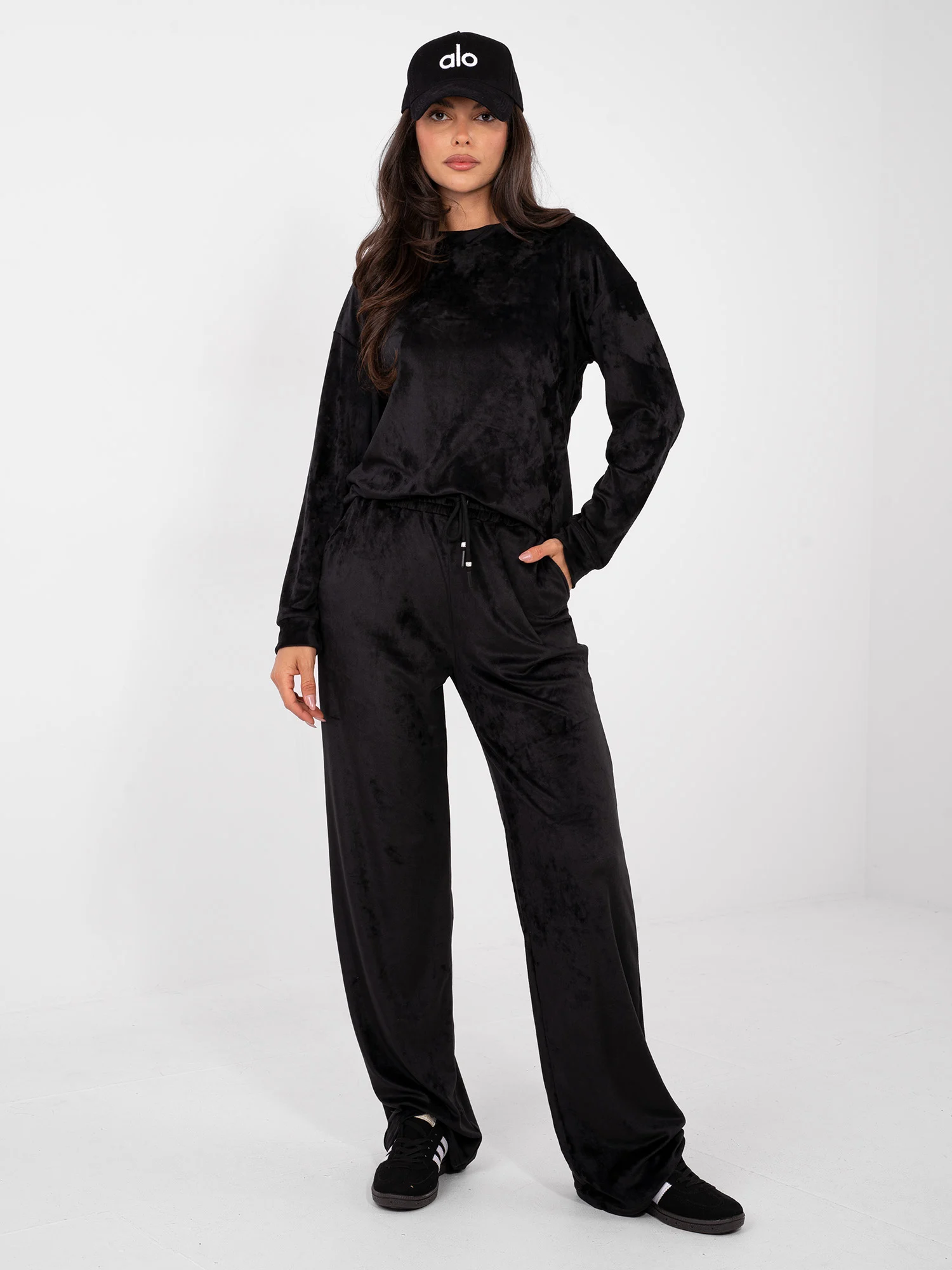 Compleu Dama Maneca lunga, Dreapta, LAKERTA, Negru Casual - imagine 2