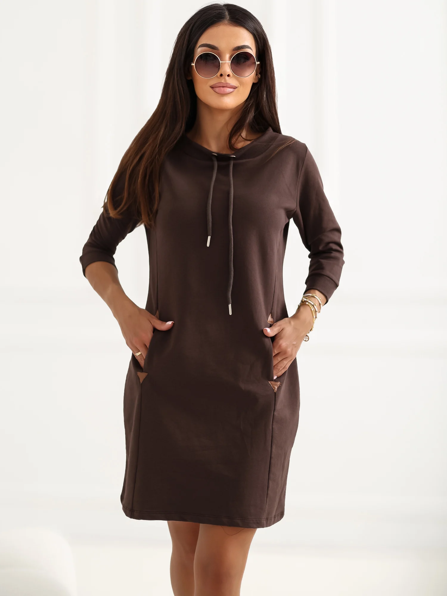 Rochie Dama Mini, Rochie dreapta, RUE PARIS, Maro - imagine 4