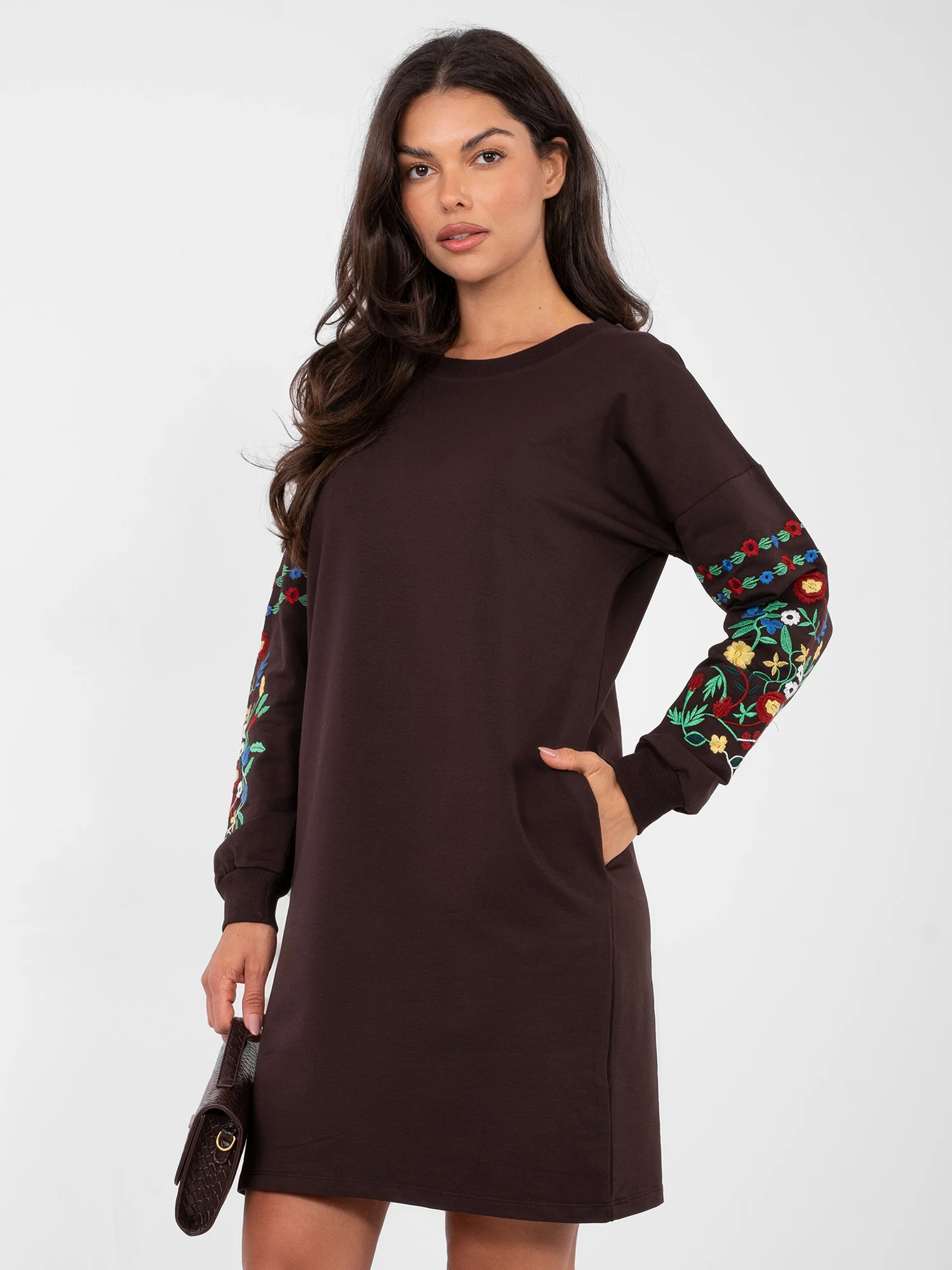 Rochie Dama Maxi, Floral, RUE PARIS, Maro - Image 2