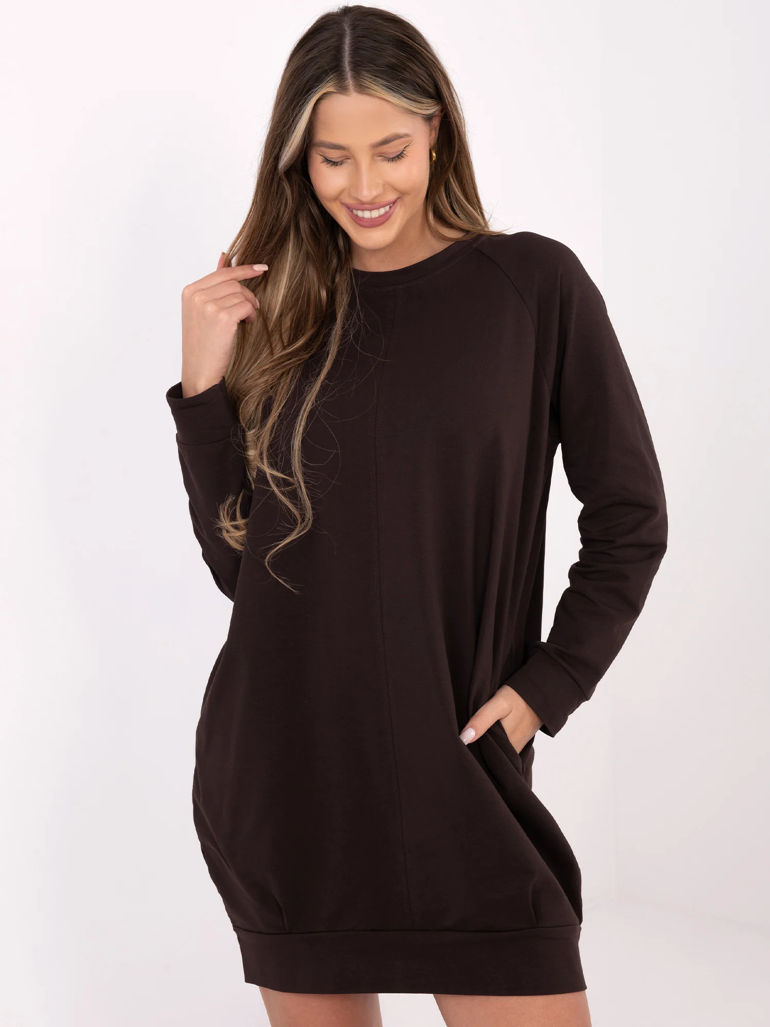 Rochie Dama Maxi, Rochie dreapta, BASIC FEEL GOOD, Maro - Image 3