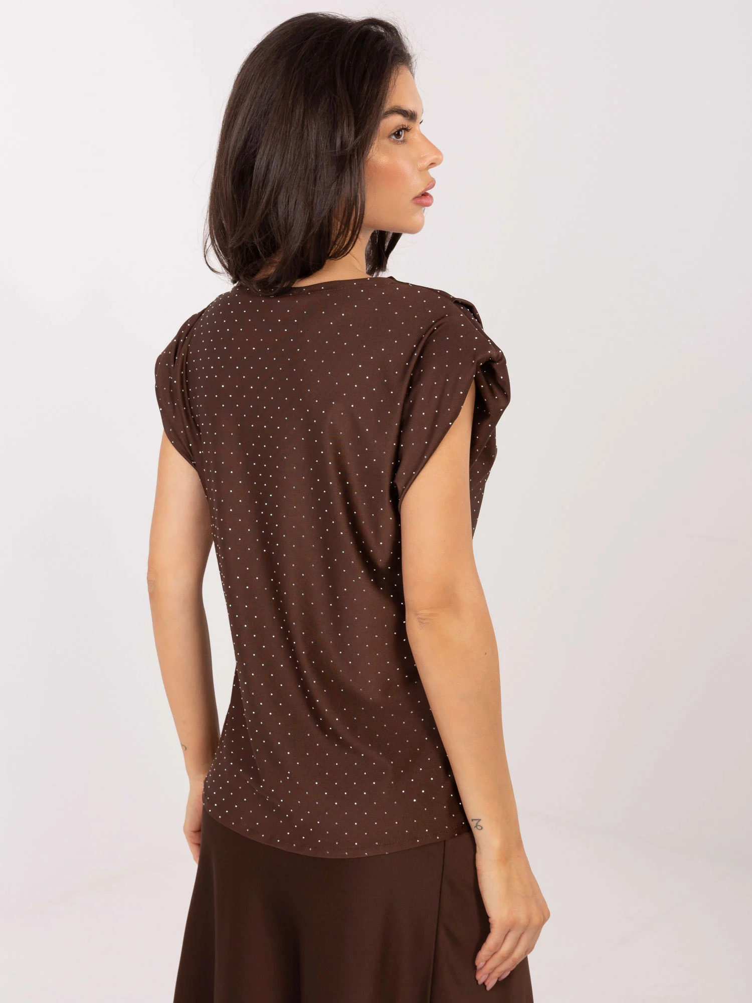 Bluza Dama Fara maneci, Elegant, ITALY MODA, Maro de Petrecere - imagine 5