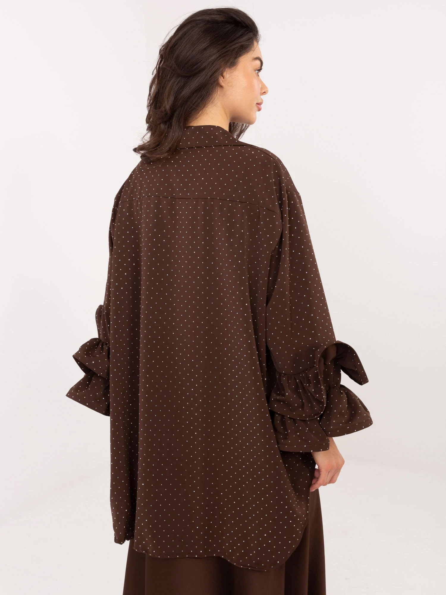 Camasa Dama Maneca lunga, Elegant, MODA ITALY, Maro de Petrecere - imagine 4