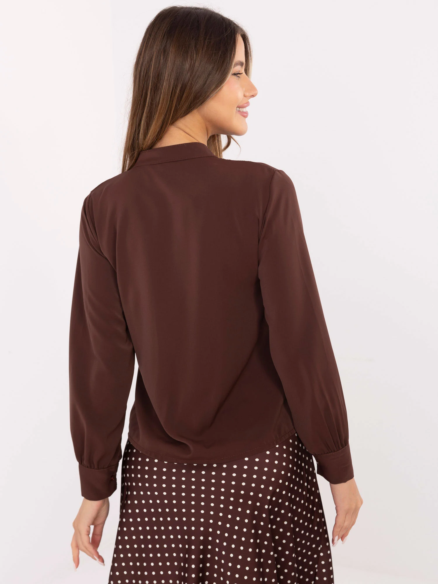 Camasa Dama Maneca lunga, Elegant, ITALY MODA, Maro Eleganta Office - imagine 3