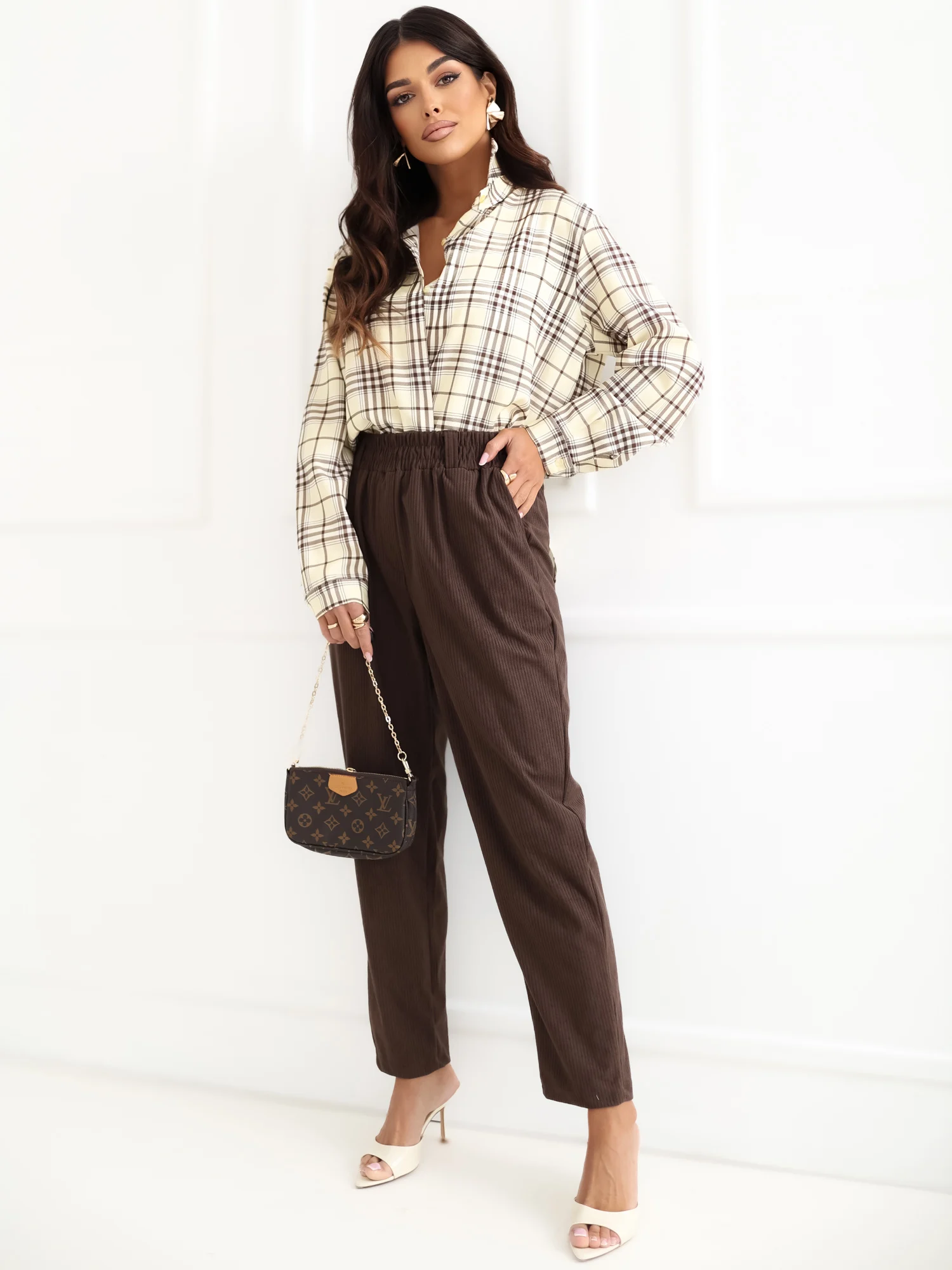 Pantaloni Dama Lunga, Conica, RUE PARIS, Maro Eleganta Office - imagine 4