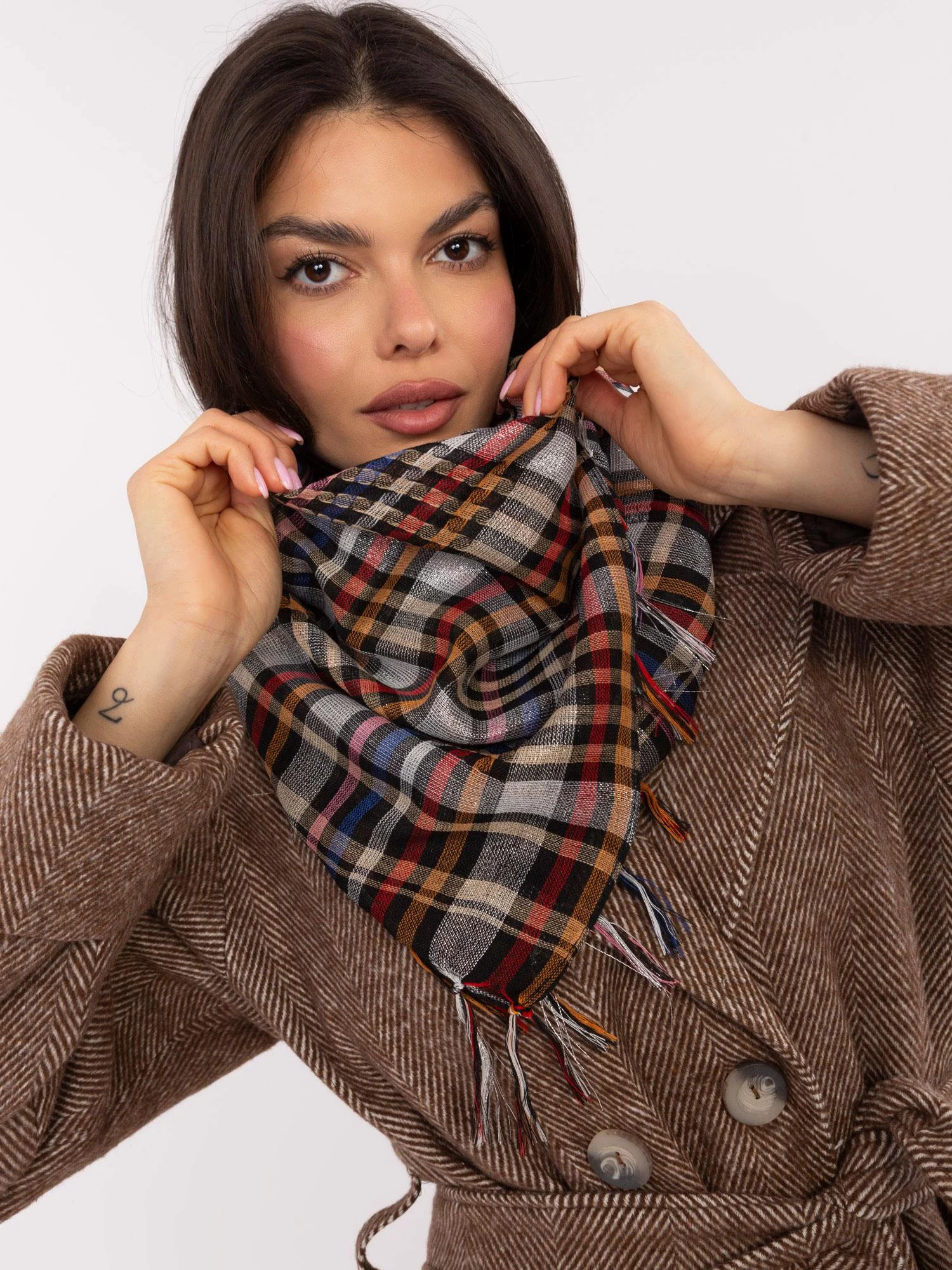 Bandana Dama Carouri, Poliester, Fashion Hunters, Multicolor - imagine 5