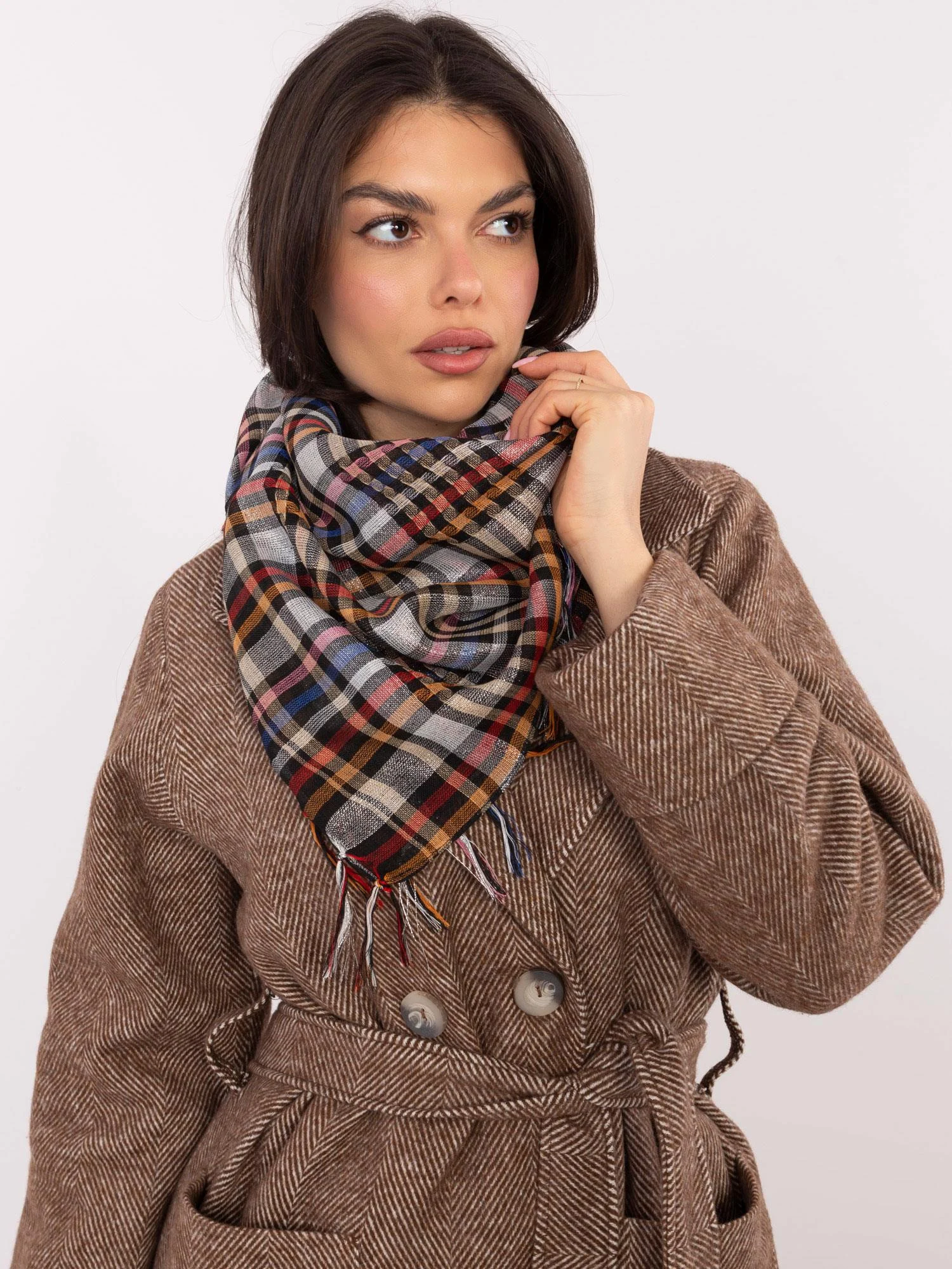 Bandana Dama Carouri, Poliester, Fashion Hunters, Multicolor - imagine 3