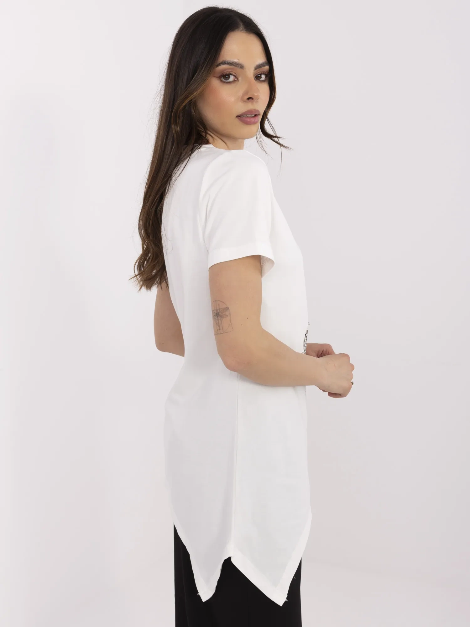 Bluza Dama Mini, Animal print, Calimera, Ecru Casual - imagine 4