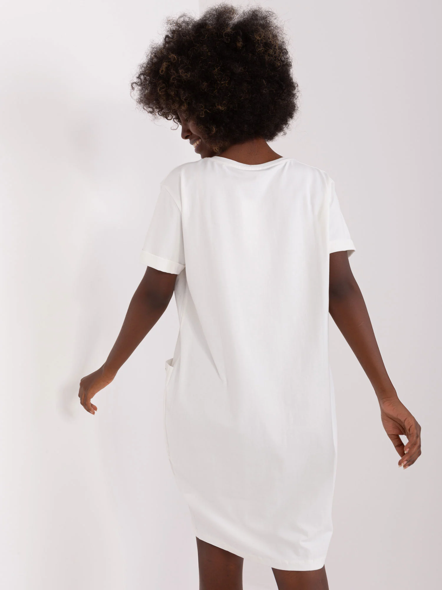 Rochie Dama Mini, Rochie dreapta, RUE PARIS, Ecru de Vara - imagine 5