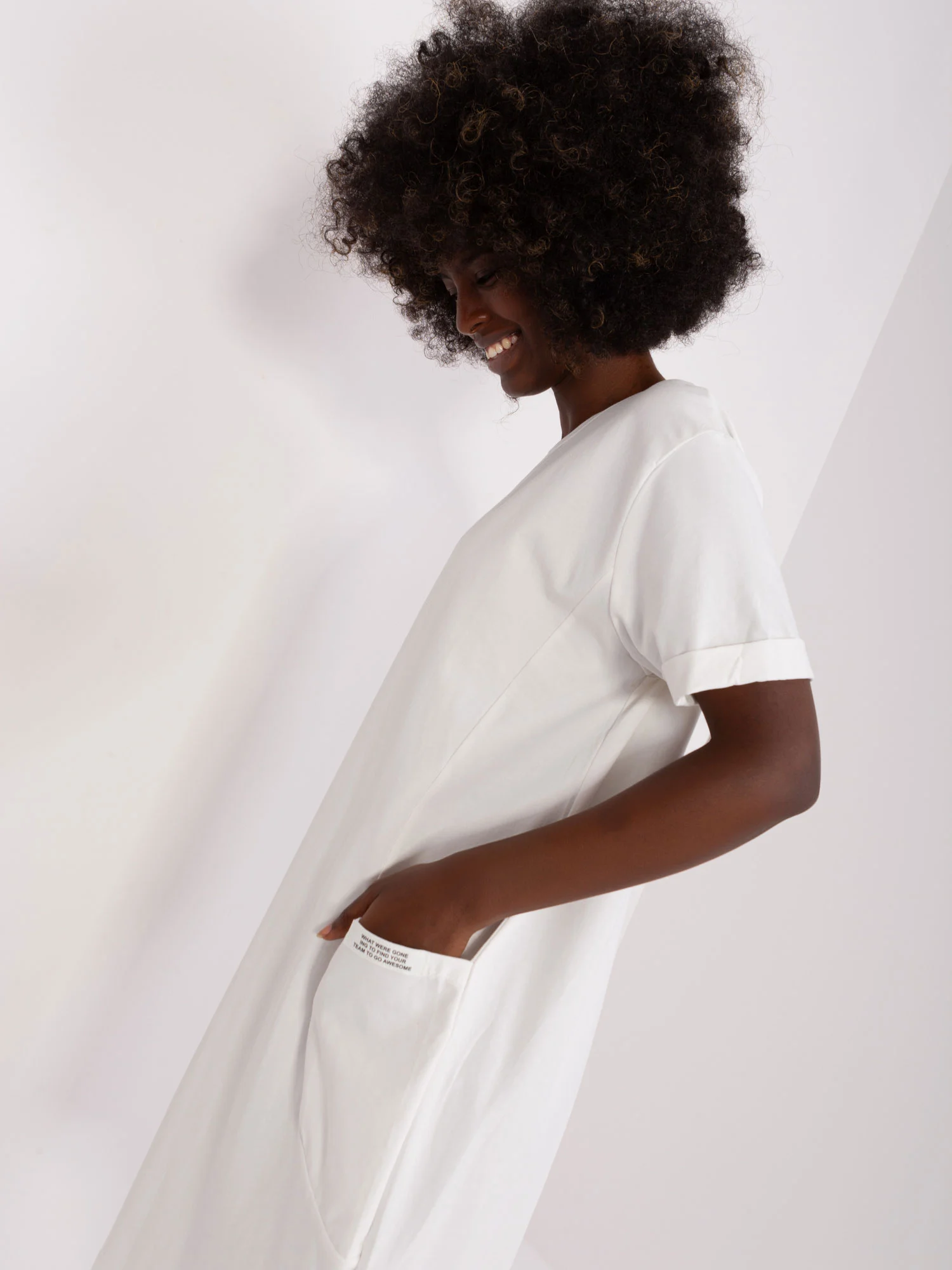 Rochie Dama Mini, Rochie dreapta, RUE PARIS, Ecru de Vara - imagine 3