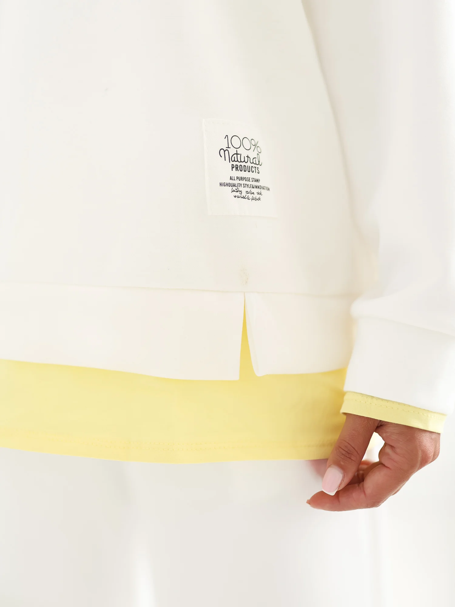 Compleu Dama Maneca lunga, Dreapta, RUE PARIS, Ecru Casual - imagine 7