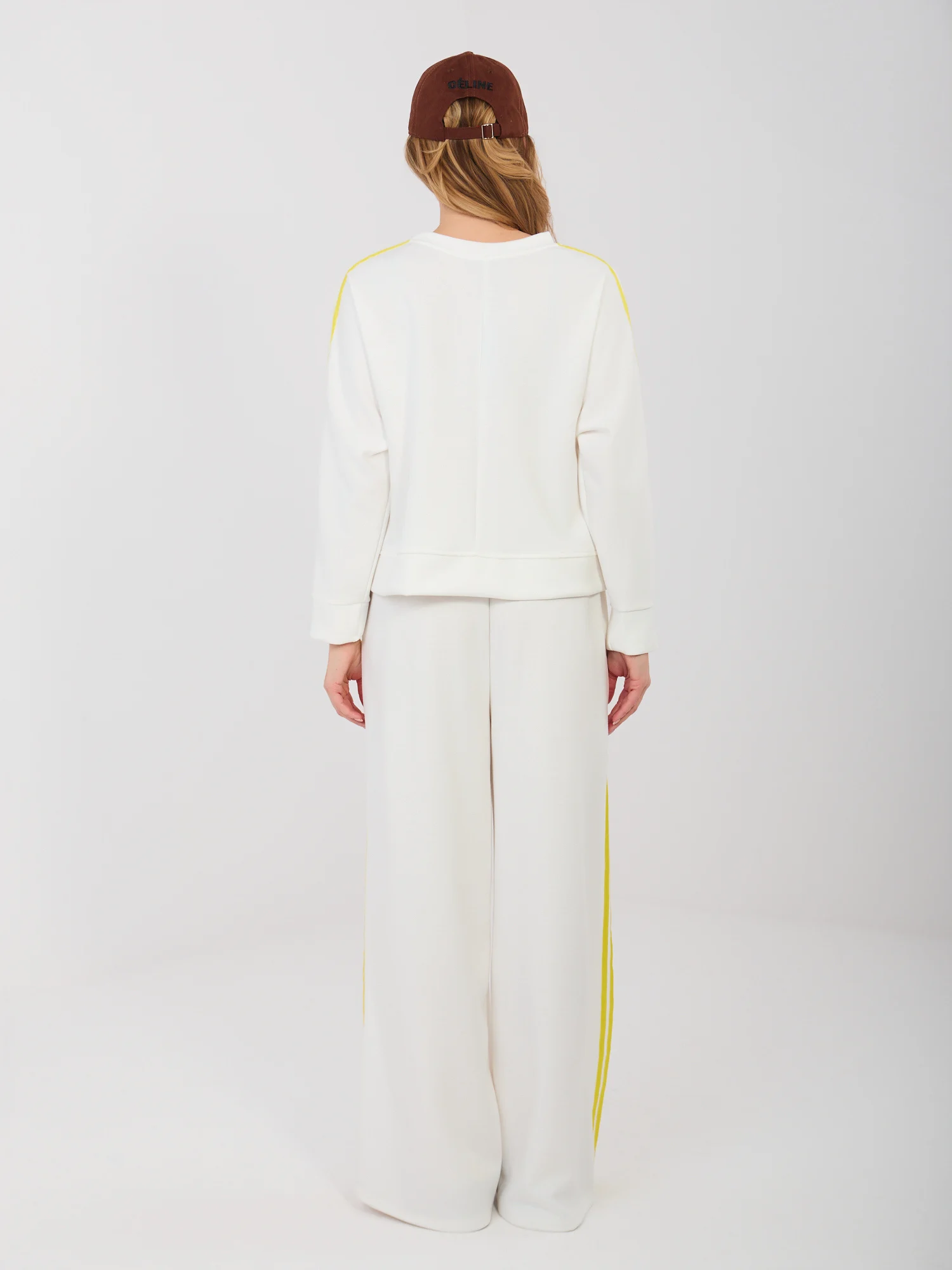 Compleu Dama Maneca lunga, Larga, RUE PARIS, Ecru Casual - imagine 6