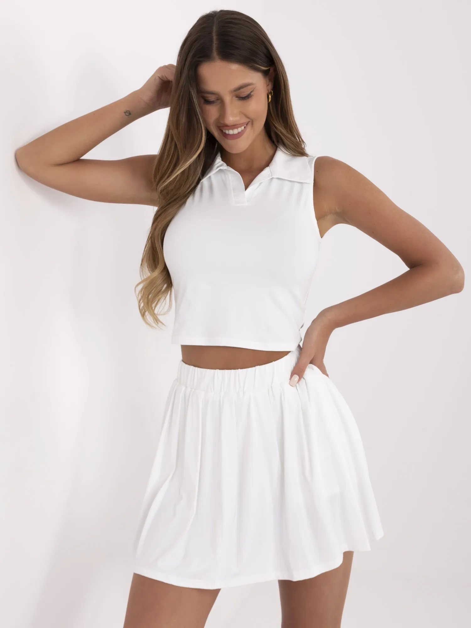 Compleu Dama Mini, Sport, Vinceotto, Ecru Casual - imagine 5