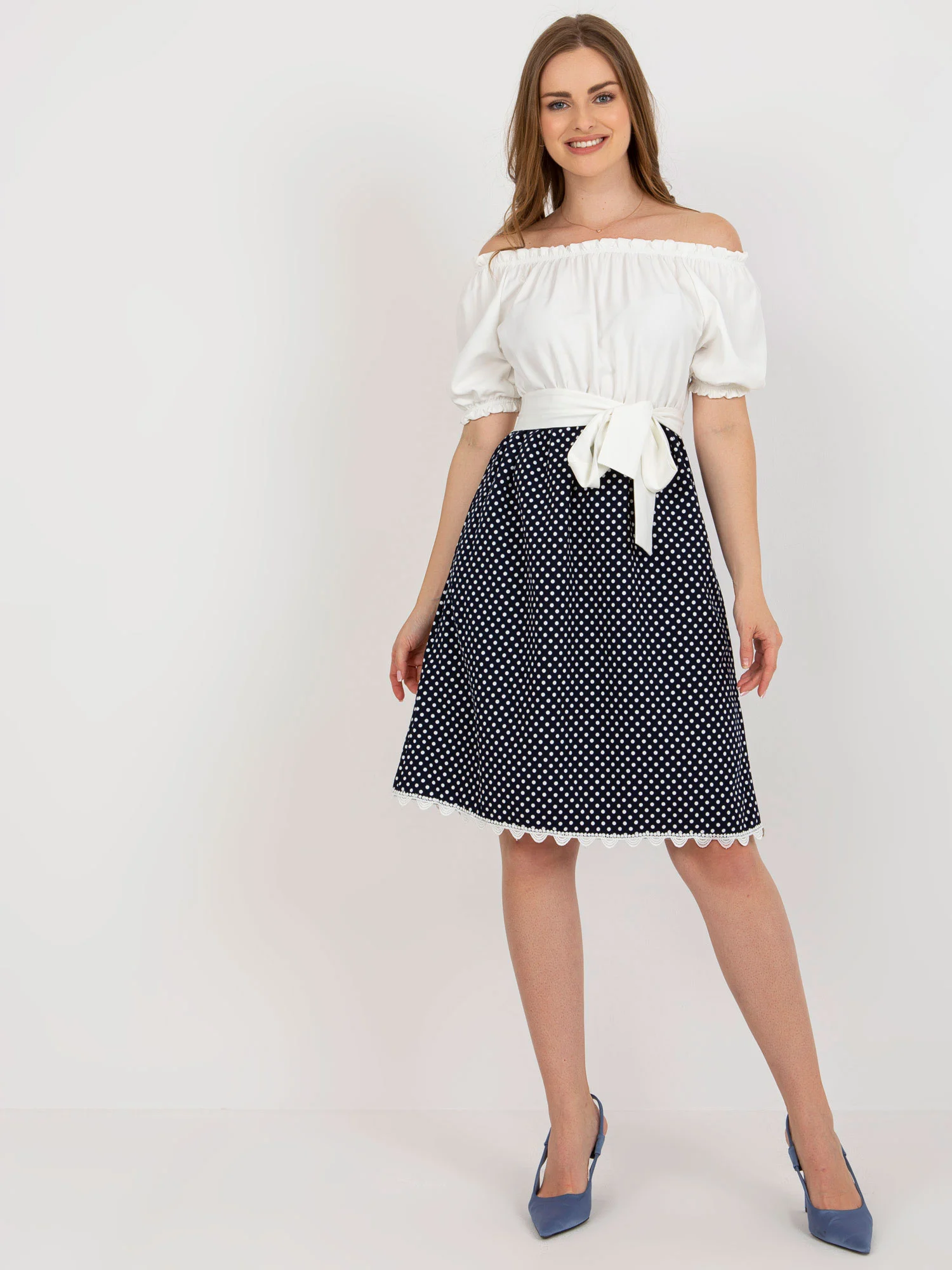 Rochie Dama Mini, Buline, LAKERTA, Ecru de Sarbatori - imagine 3