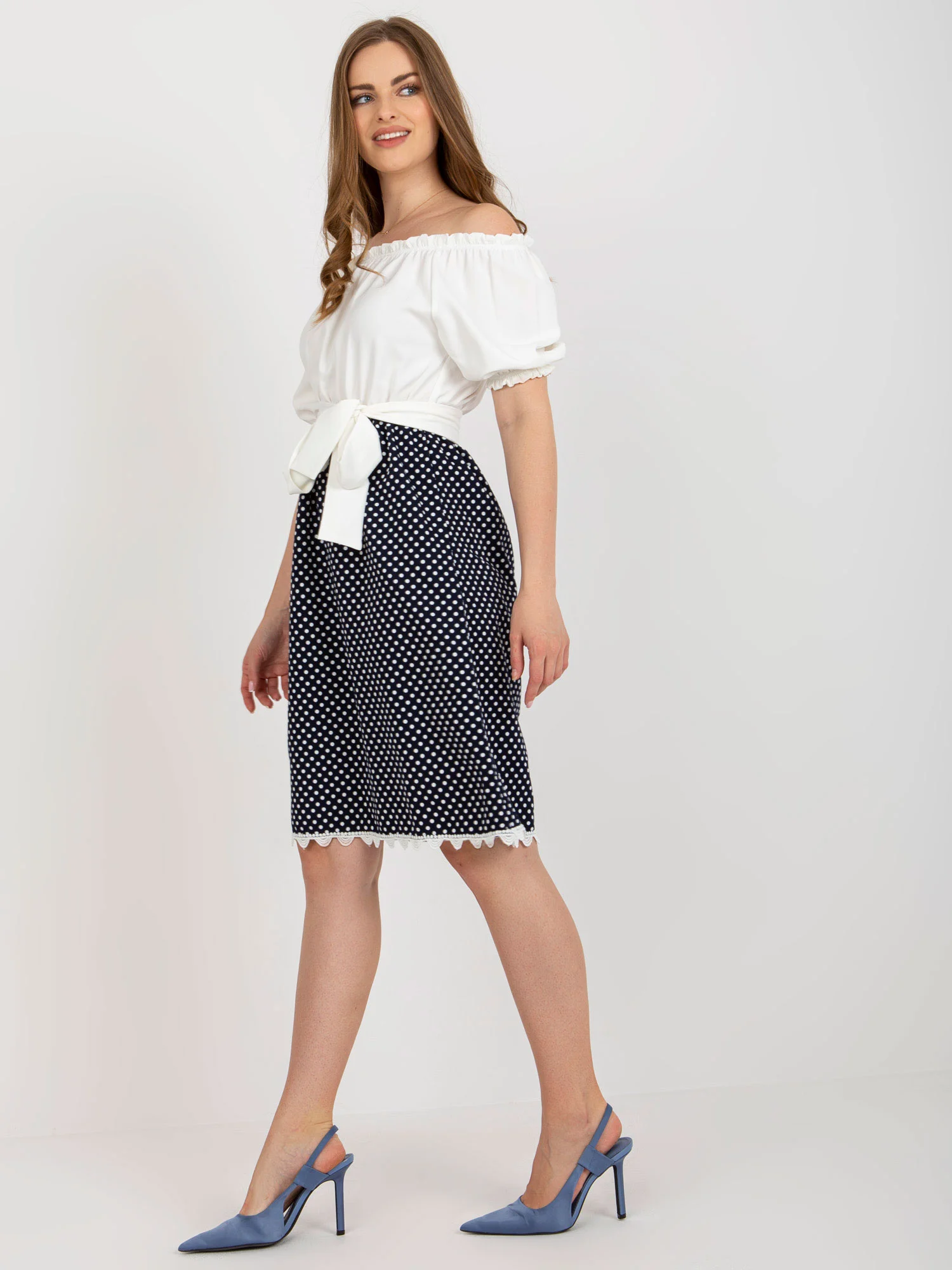 Rochie Dama Mini, Buline, LAKERTA, Ecru de Sarbatori - imagine 5