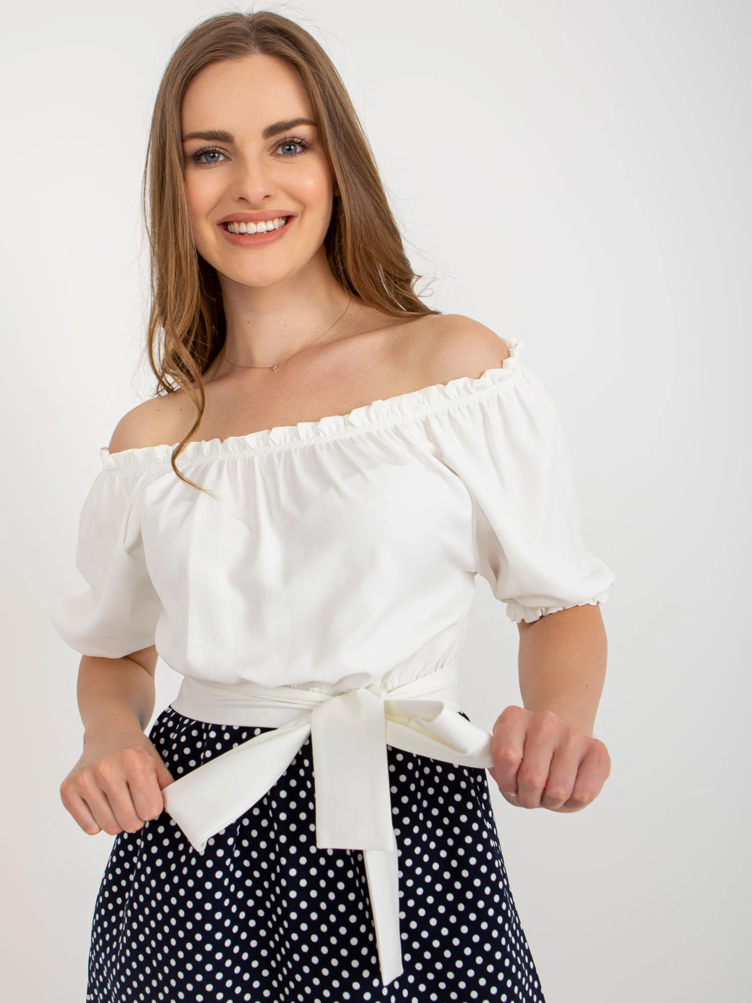 Rochie Dama Mini, Buline, LAKERTA, Ecru de Sarbatori - imagine 4