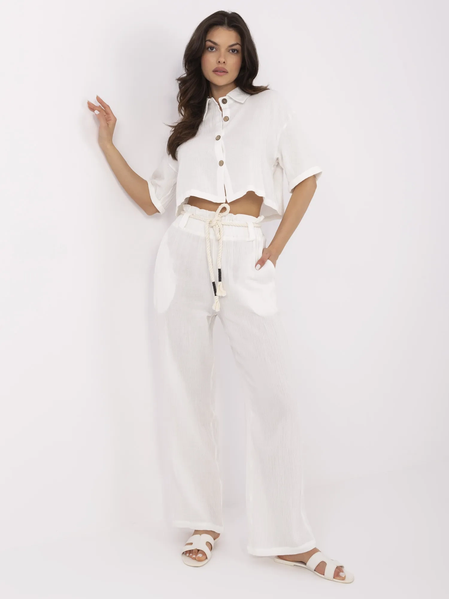 Compleu Dama Mini, Dreapta, Jack Berry, Ecru Casual - imagine 7