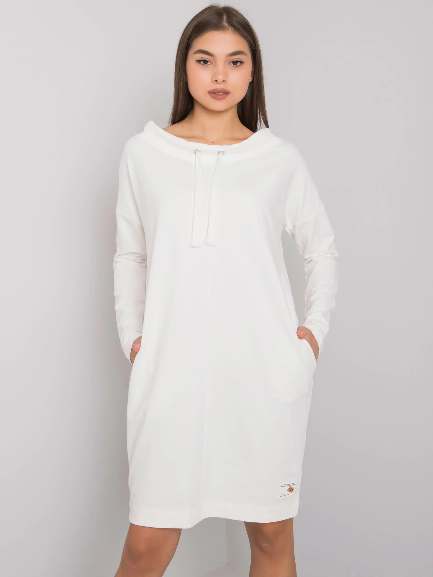 Rochie Dama Maxi, Rochie dreapta, RELEVANCE, Ecru Casual - Image 5