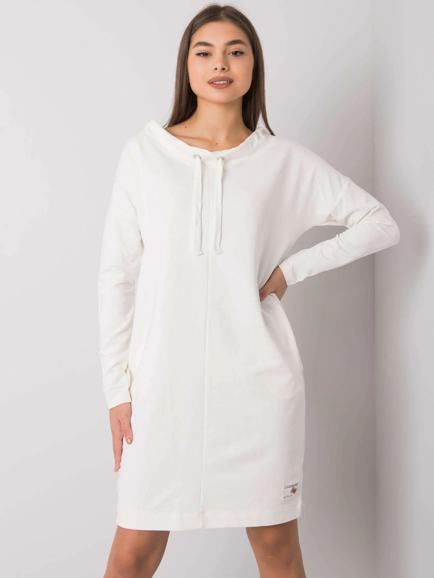 Rochie Dama Maxi, Rochie dreapta, RELEVANCE, Ecru Casual - Image 3