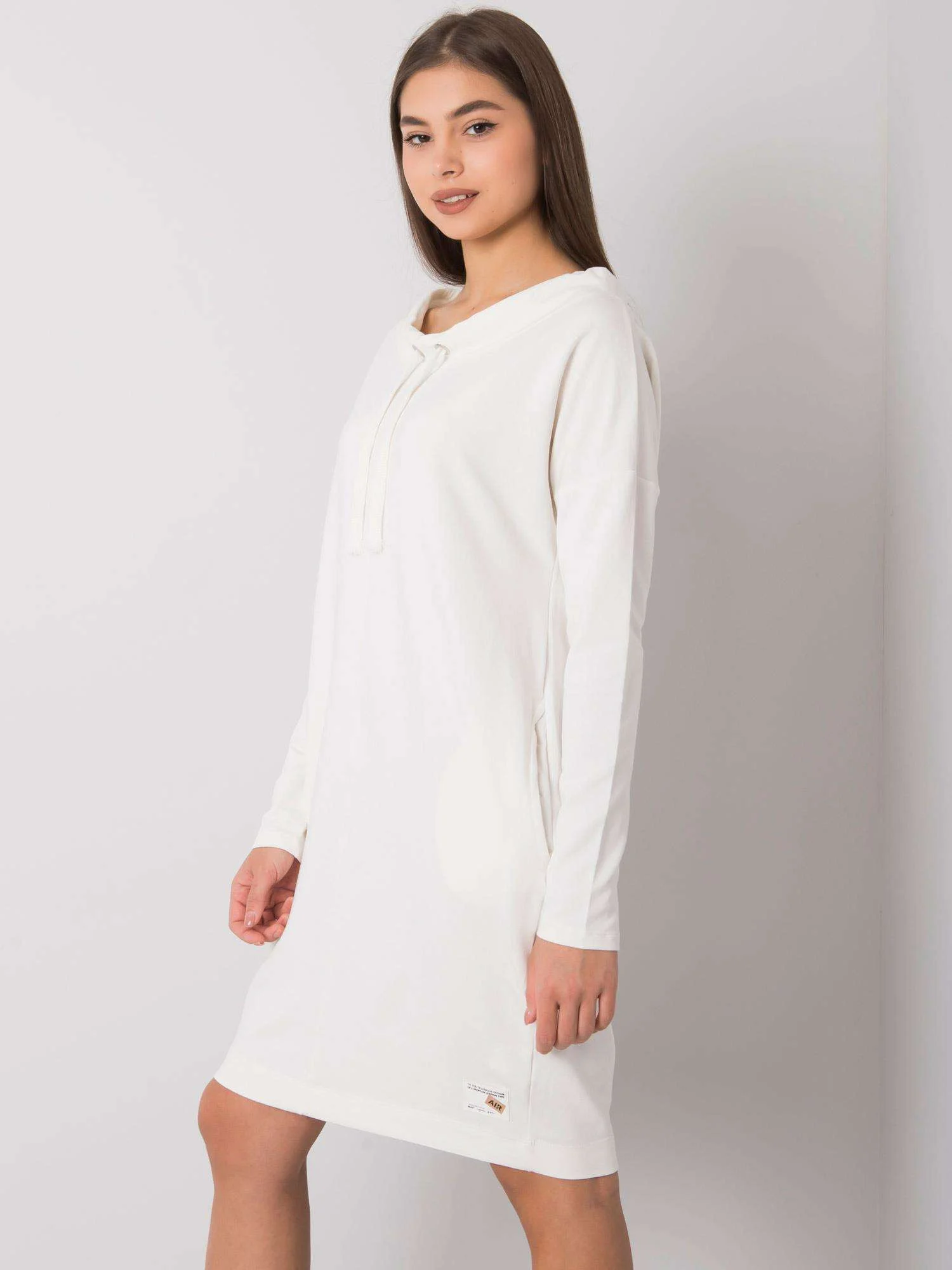 Rochie Dama Maxi, Rochie dreapta, RELEVANCE, Ecru Casual - Image 2
