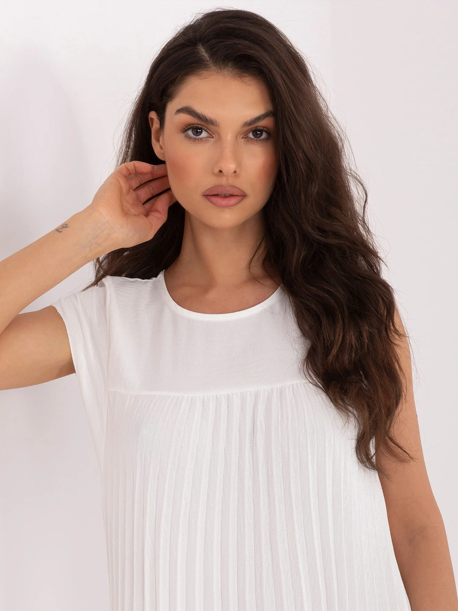 Rochie Dama Midi, Alta croiala, RUE PARIS, Ecru de Petrecere - Image 6