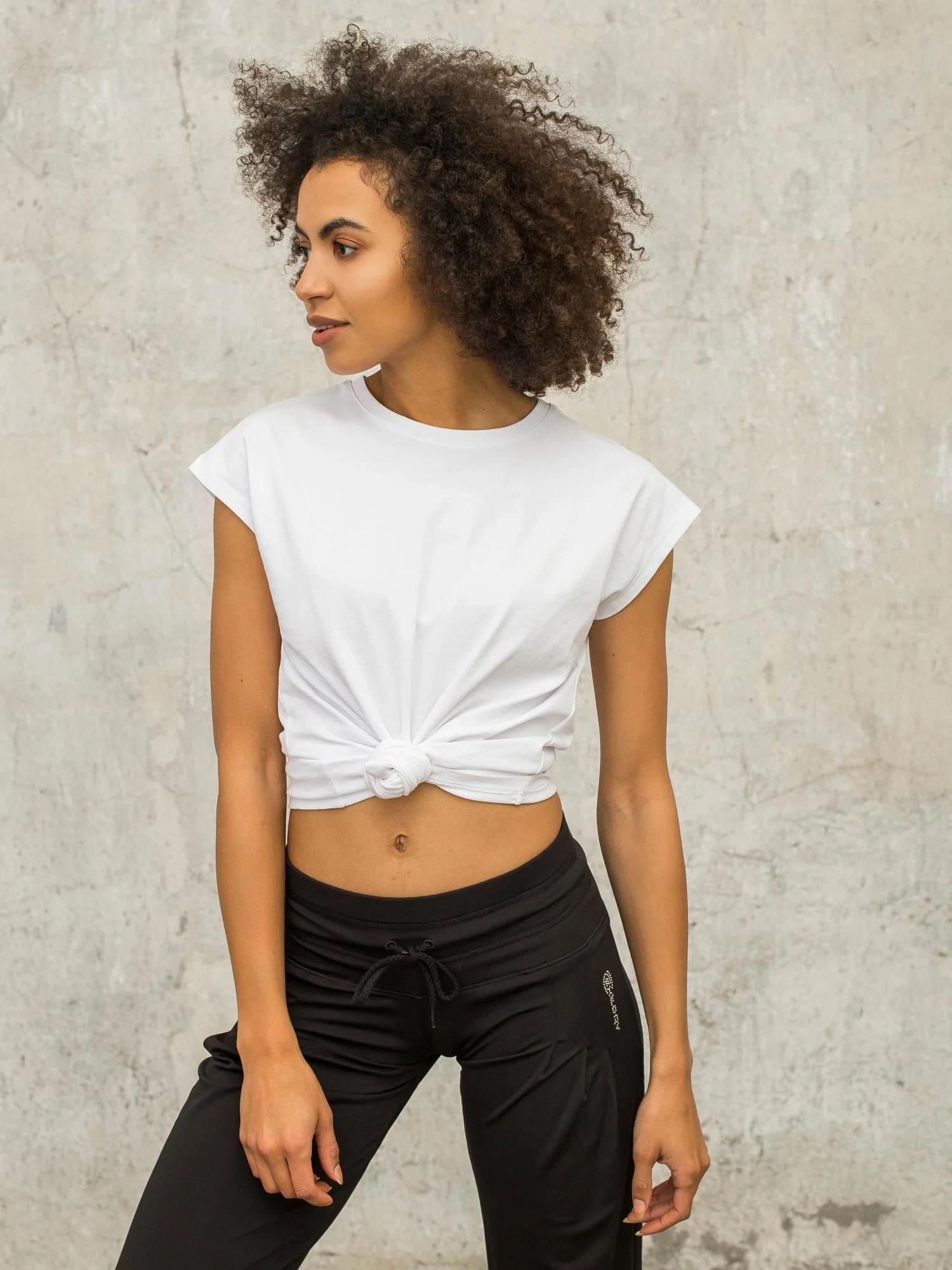 Tricou Dama Mini, Sport, For Fitness, Alb Casual - imagine 3