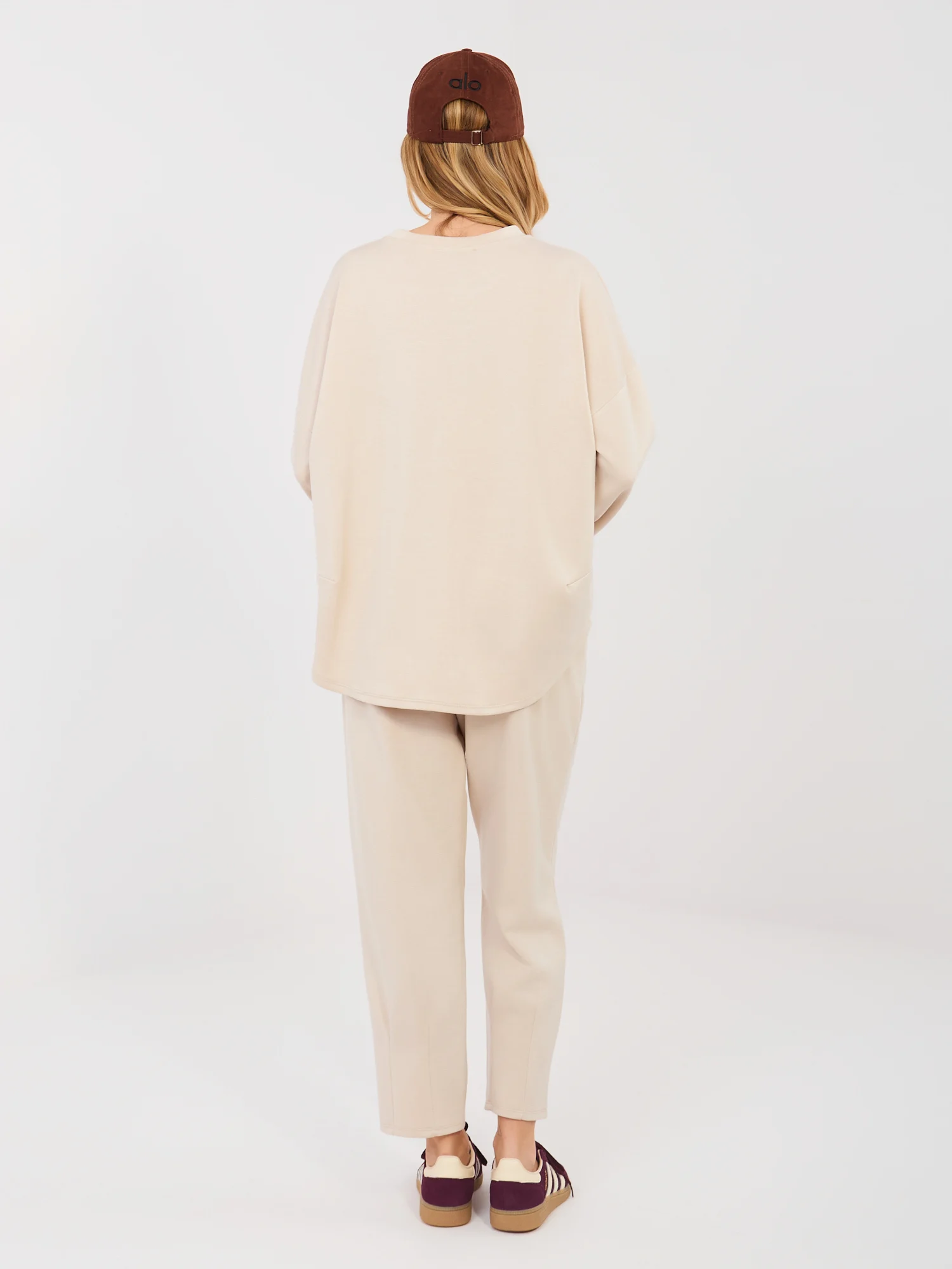 Compleu Dama Maneca lunga, Conica, RUE PARIS, Bej Casual - imagine 7