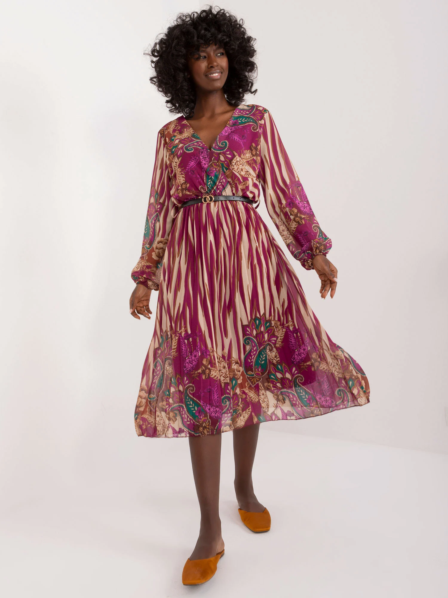 Rochie Dama Maxi, Lejera, ITALY MODA, Mov Eleganta Office - imagine 5