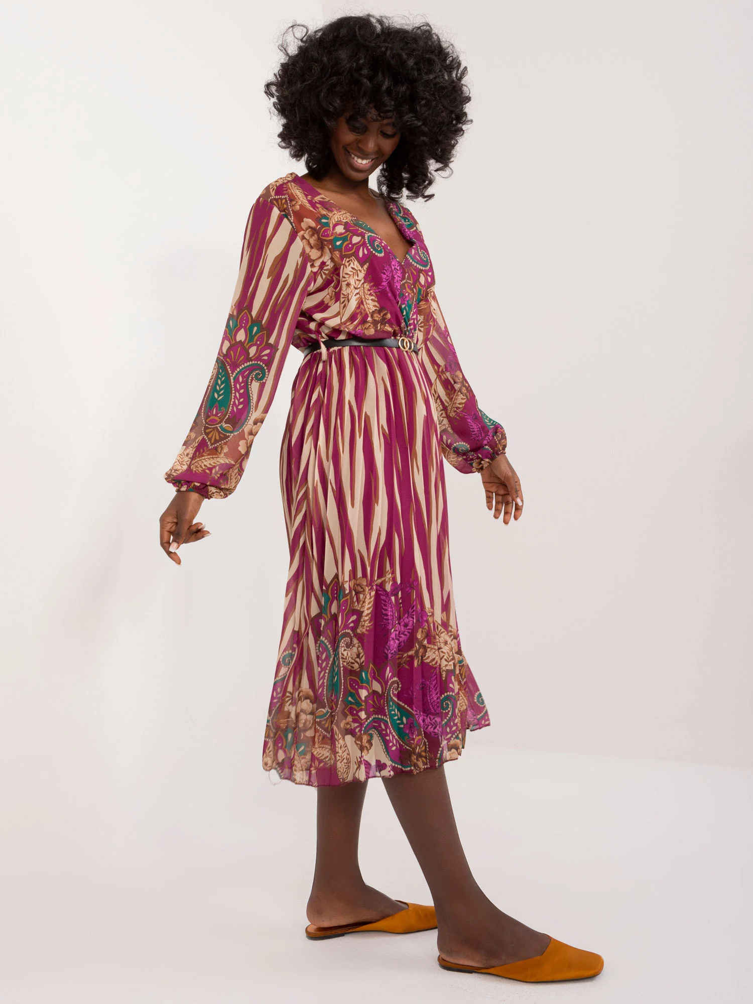 Rochie Dama Maxi, Lejera, ITALY MODA, Mov Eleganta Office - imagine 2
