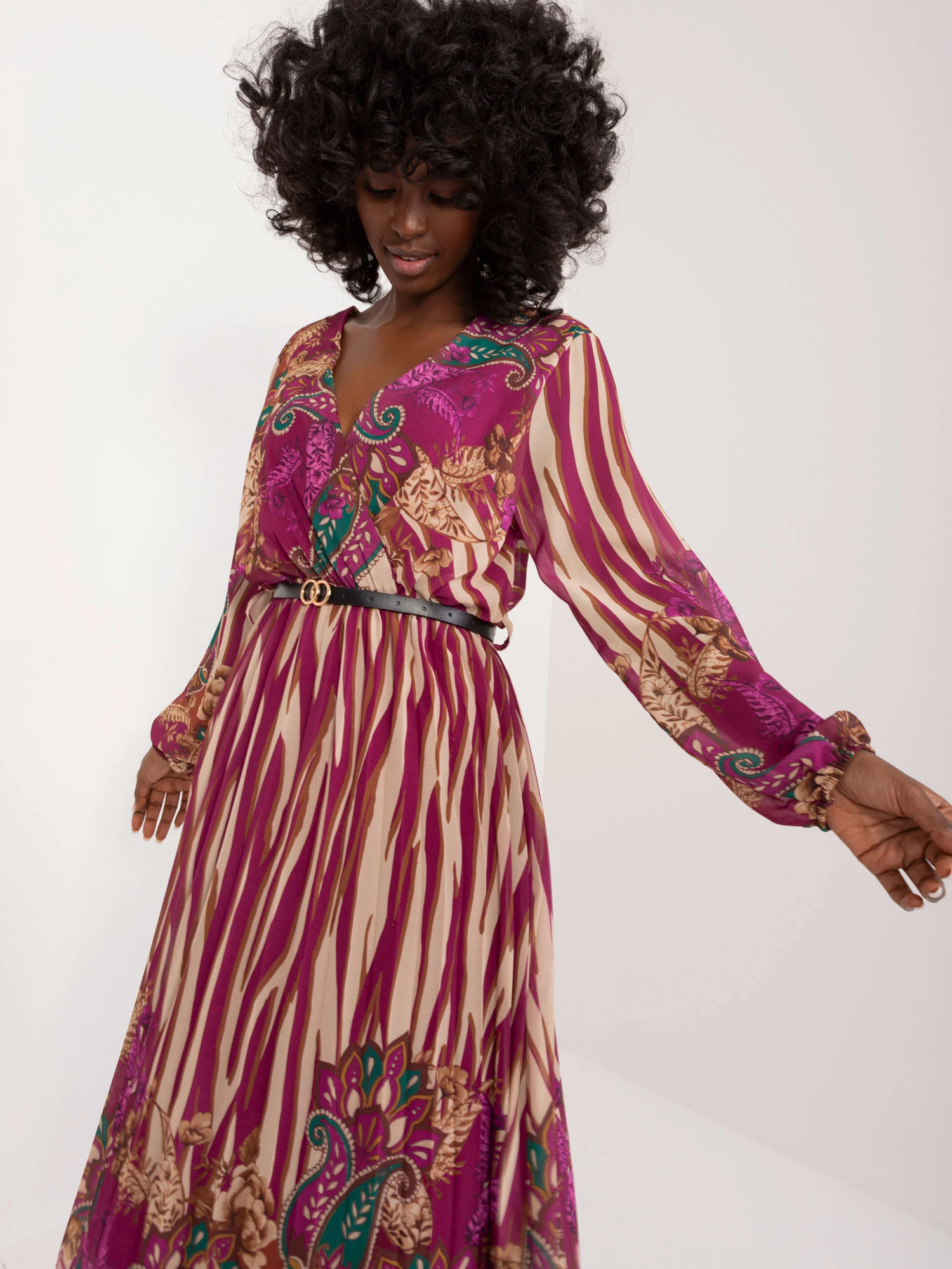 Rochie Dama Maxi, Lejera, ITALY MODA, Mov Eleganta Office - imagine 4