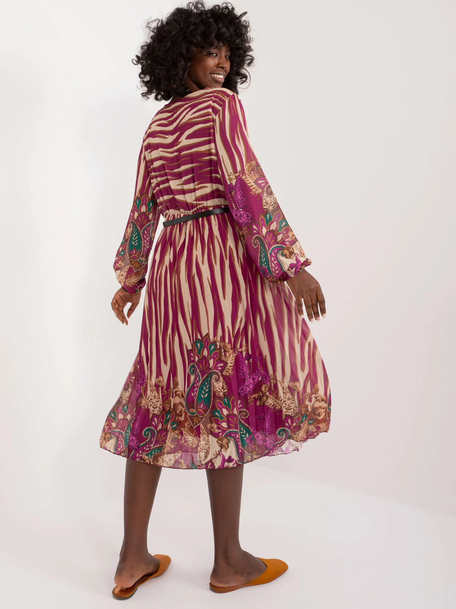 Rochie Dama Maxi, Lejera, ITALY MODA, Mov Eleganta Office - imagine 3