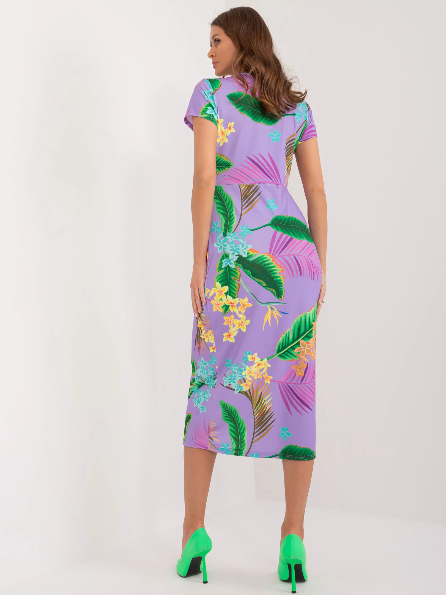 Rochie Dama Midi, Rochie creion, ITALY MODA, Mov - Image 6