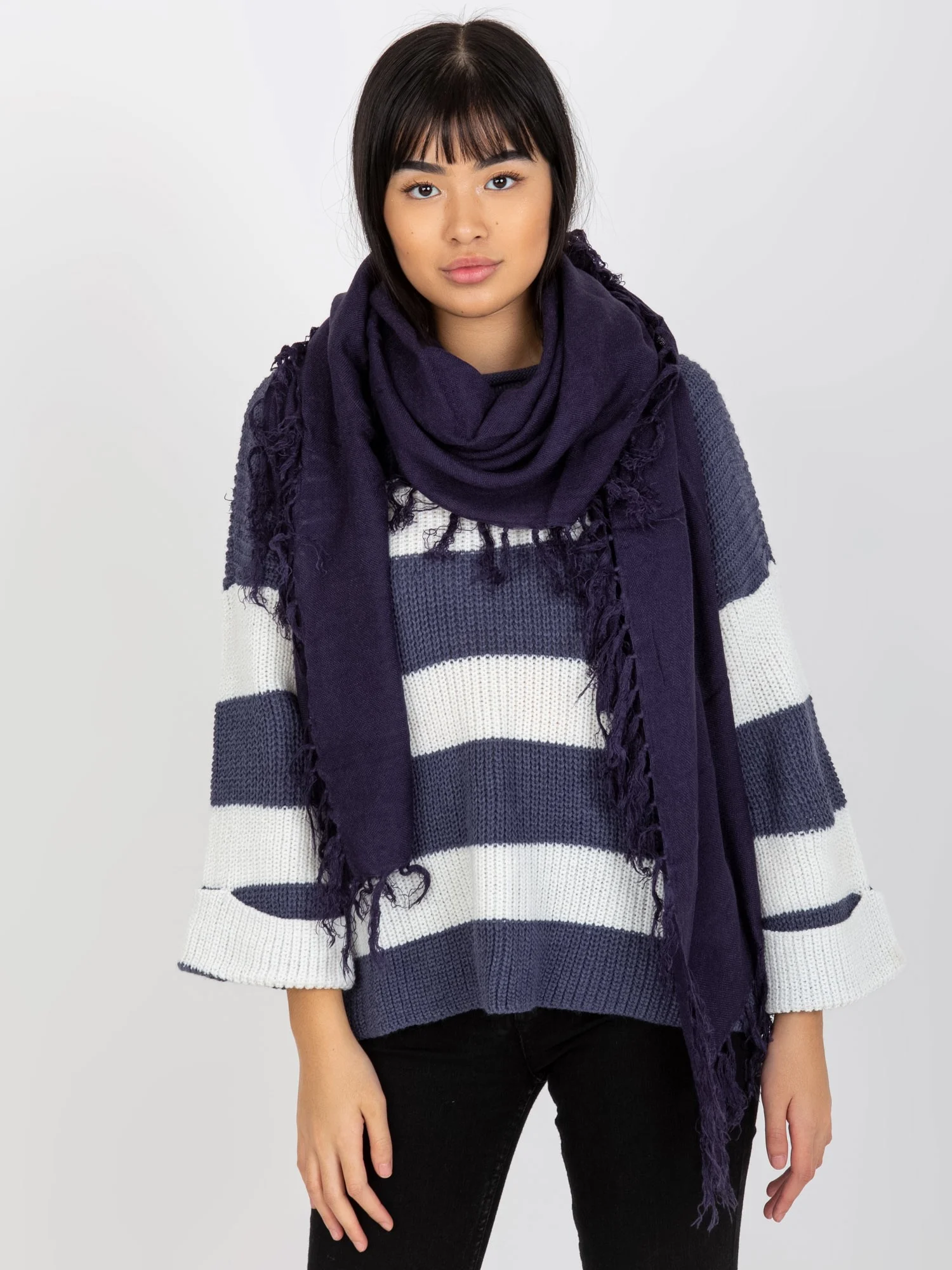Esarfa Dama Acril, Fashion Hunters, Mov - imagine 4