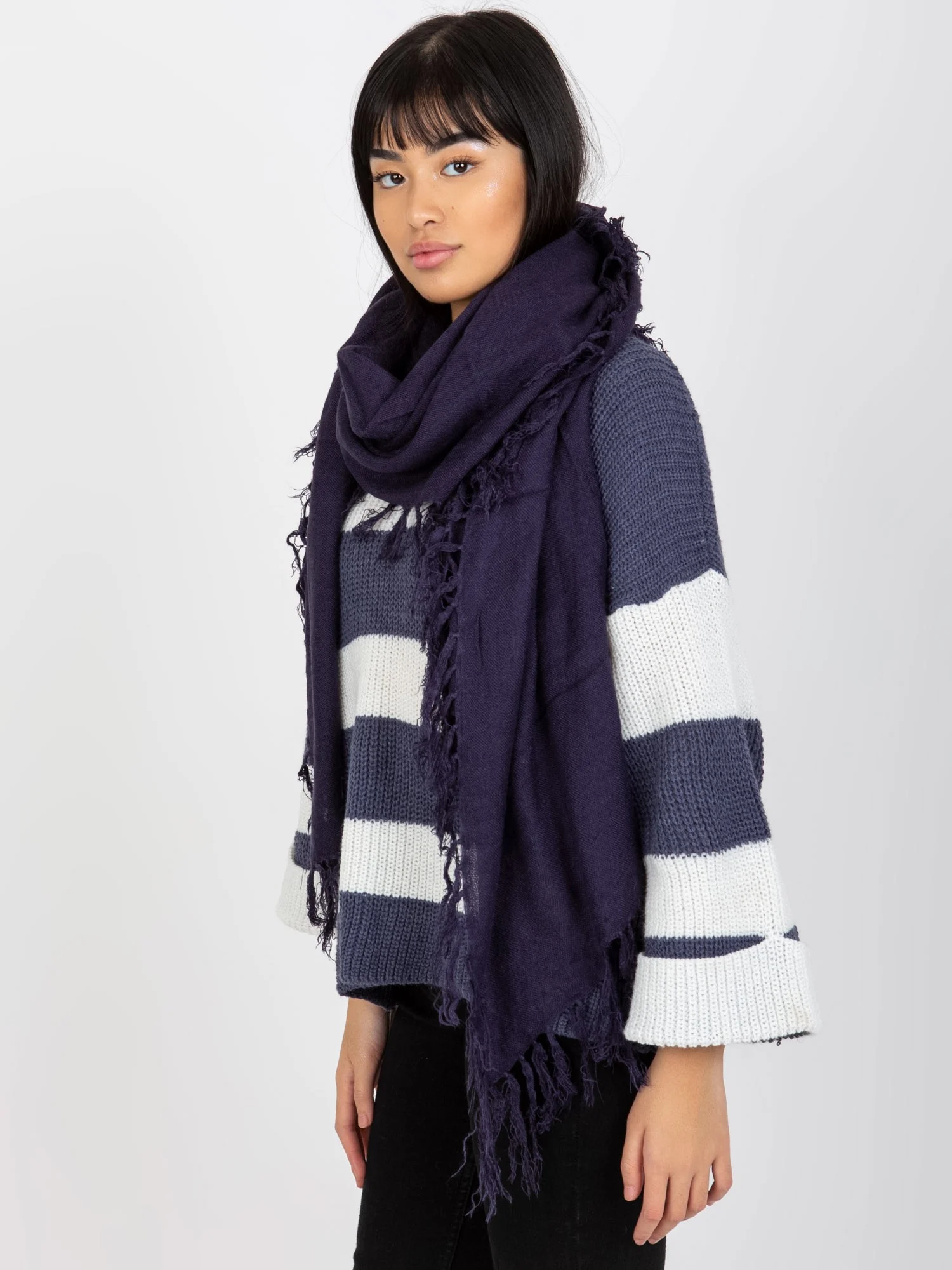 Esarfa Dama Acril, Fashion Hunters, Mov - imagine 5