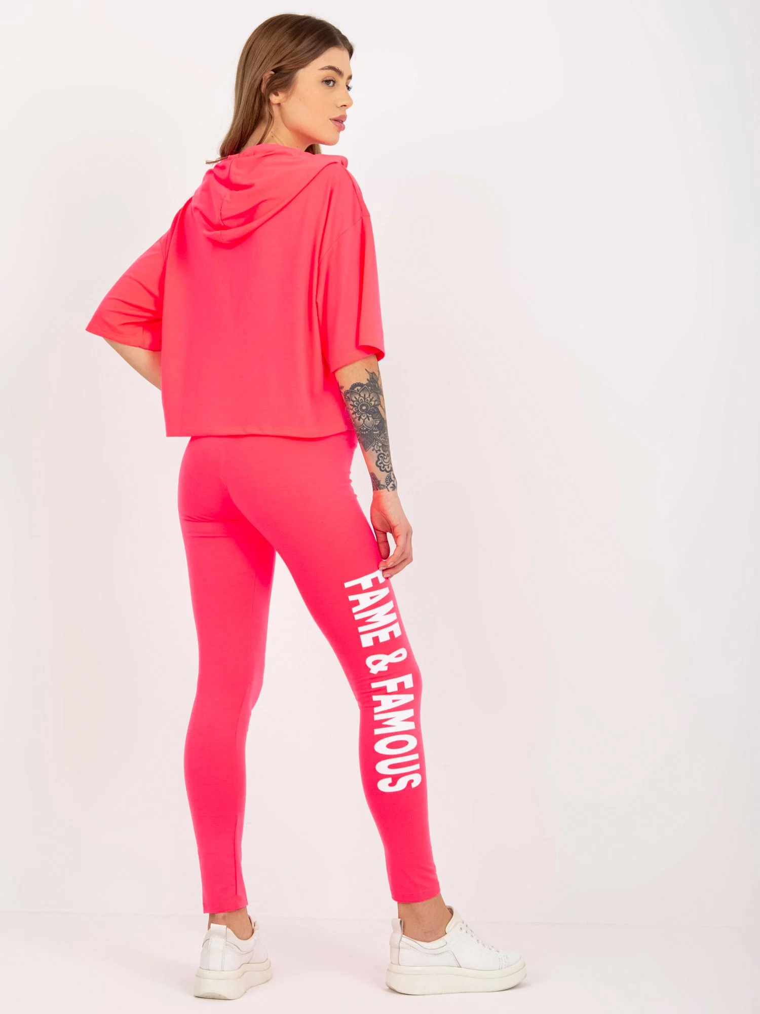 Compleu Dama Mini, Sport, ex moda, Roz Casual - imagine 6