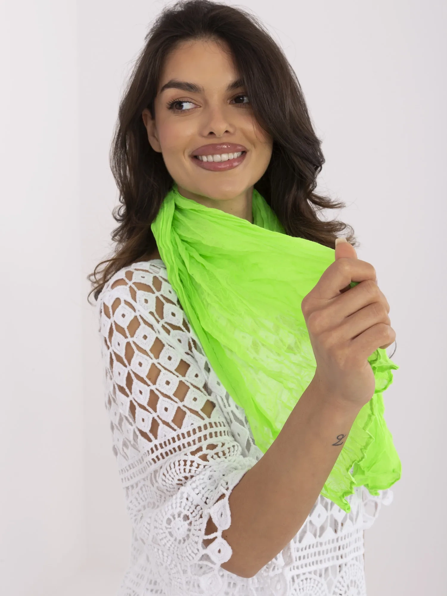 Bandana Dama Viscoza, Fashion Hunters, Verde - imagine 4