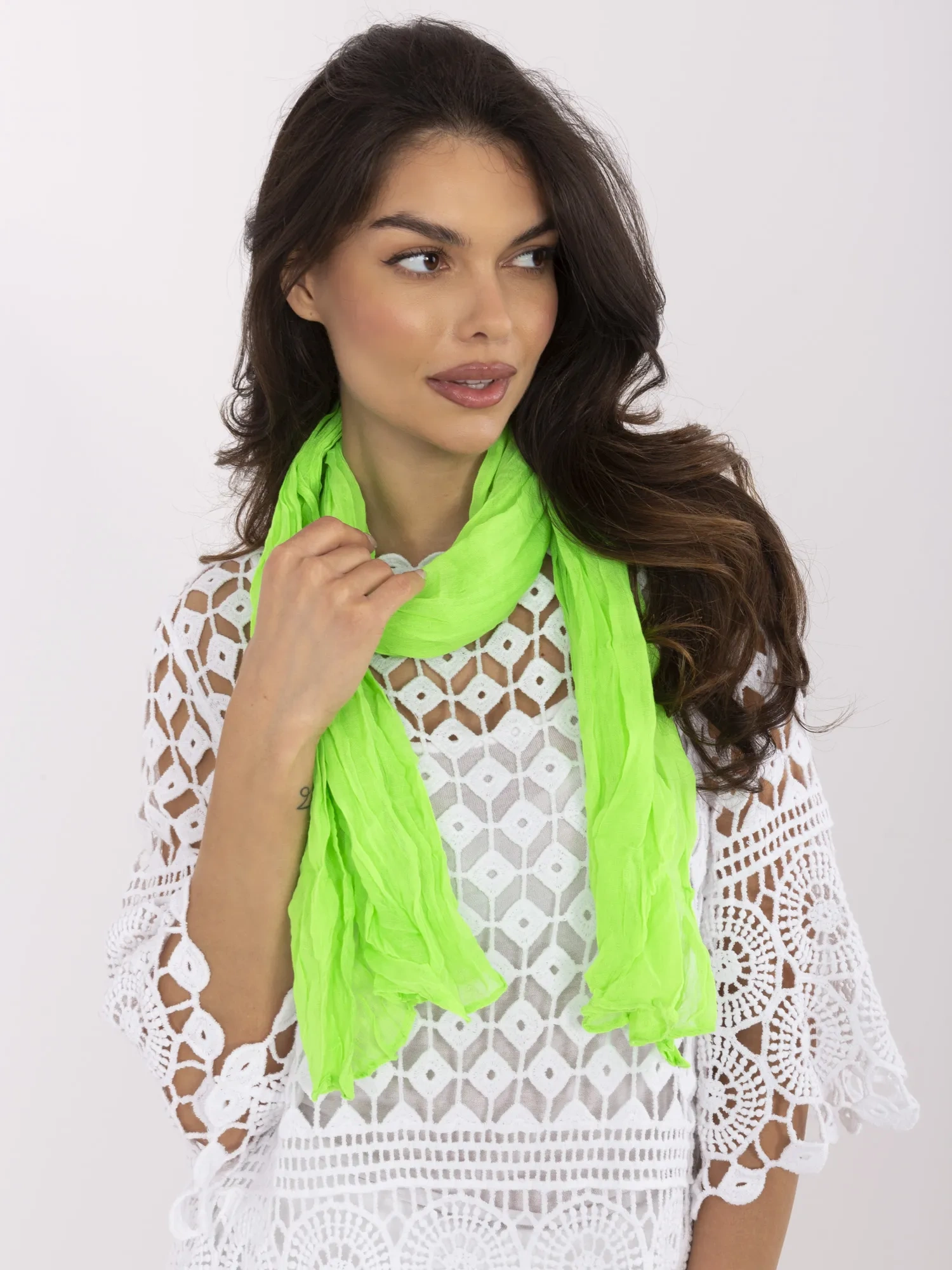 Bandana Dama Viscoza, Fashion Hunters, Verde - imagine 2