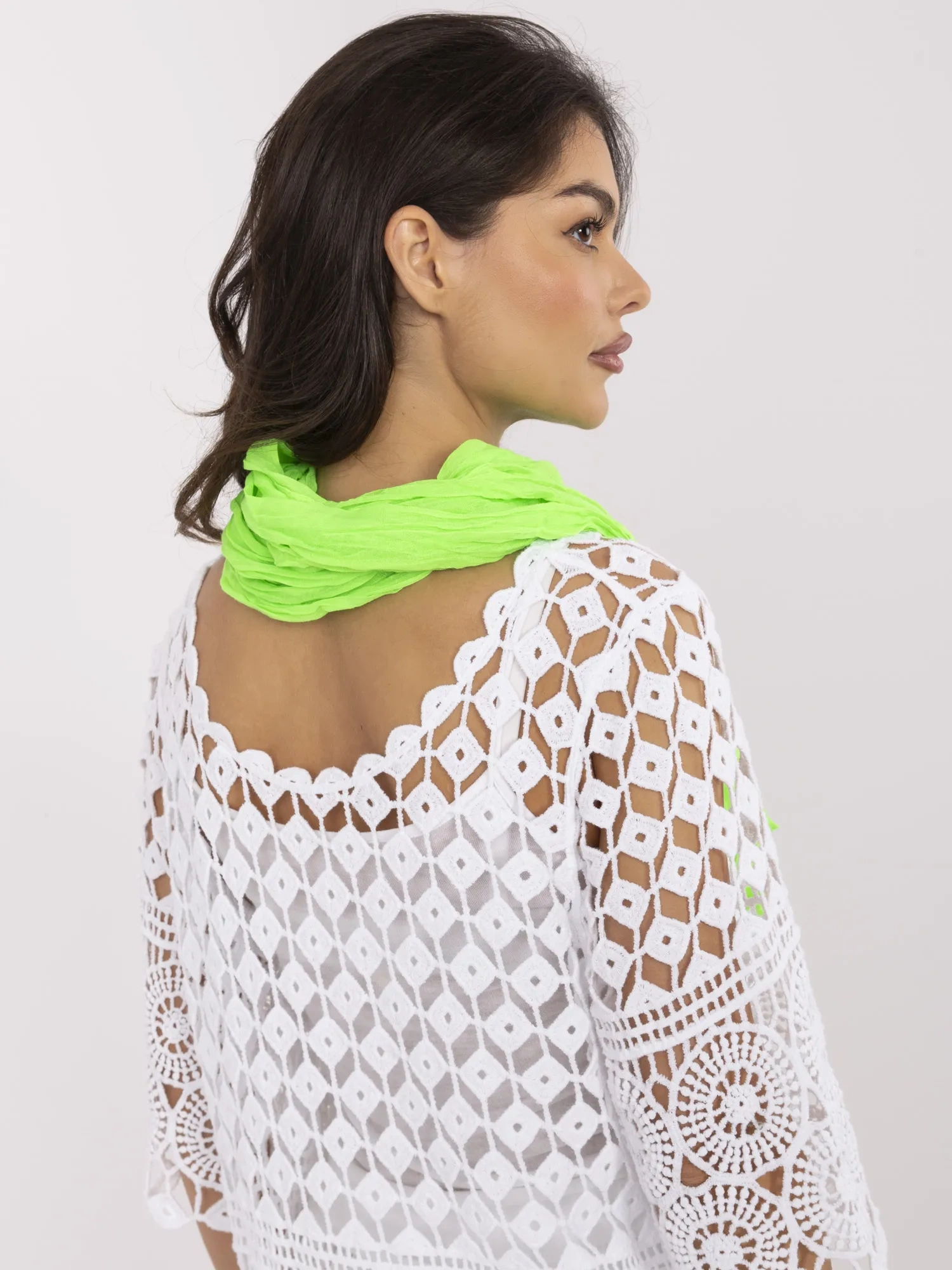 Bandana Dama Viscoza, Fashion Hunters, Verde - imagine 3
