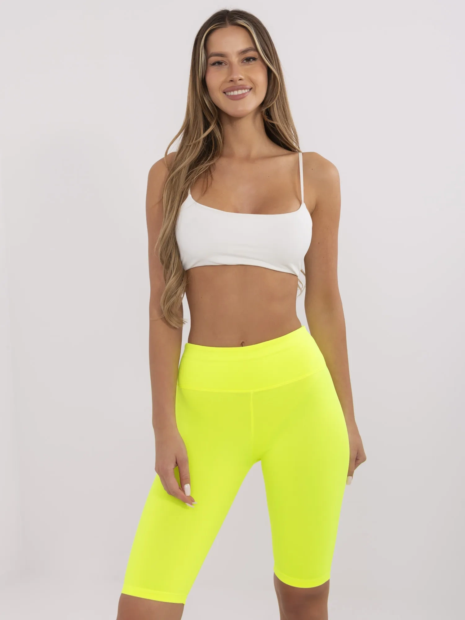 Colanti Dama Sport, Guler inalt, ex moda, Galben Casual - imagine 5