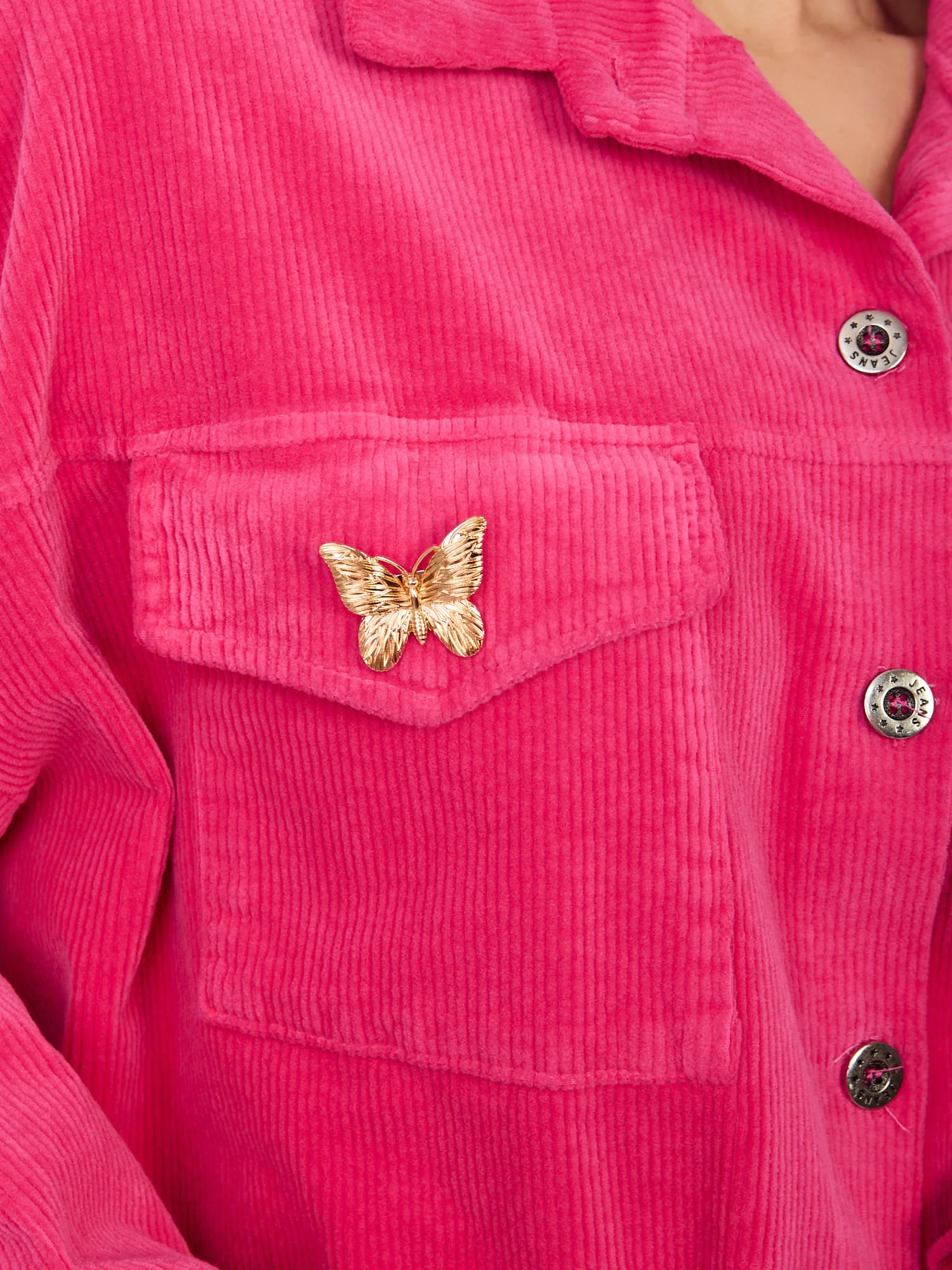 Jacheta Dama Mini, Guler inalt, RUE PARIS, Fucsia de Vara - imagine 7