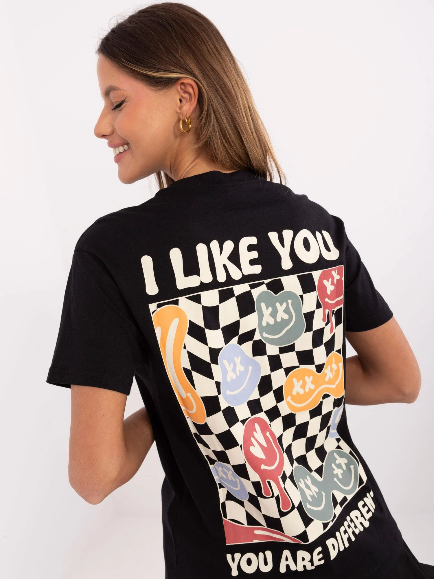 Tricou Dama Mini, Decolteu rotund, Sublevel, Grafit Casual - imagine 6