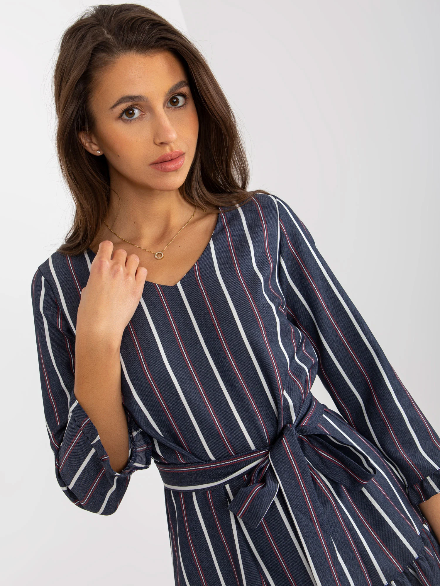 Rochie Dama Mini, Dungi, LAKERTA, Bleumarin de Sarbatori - imagine 4